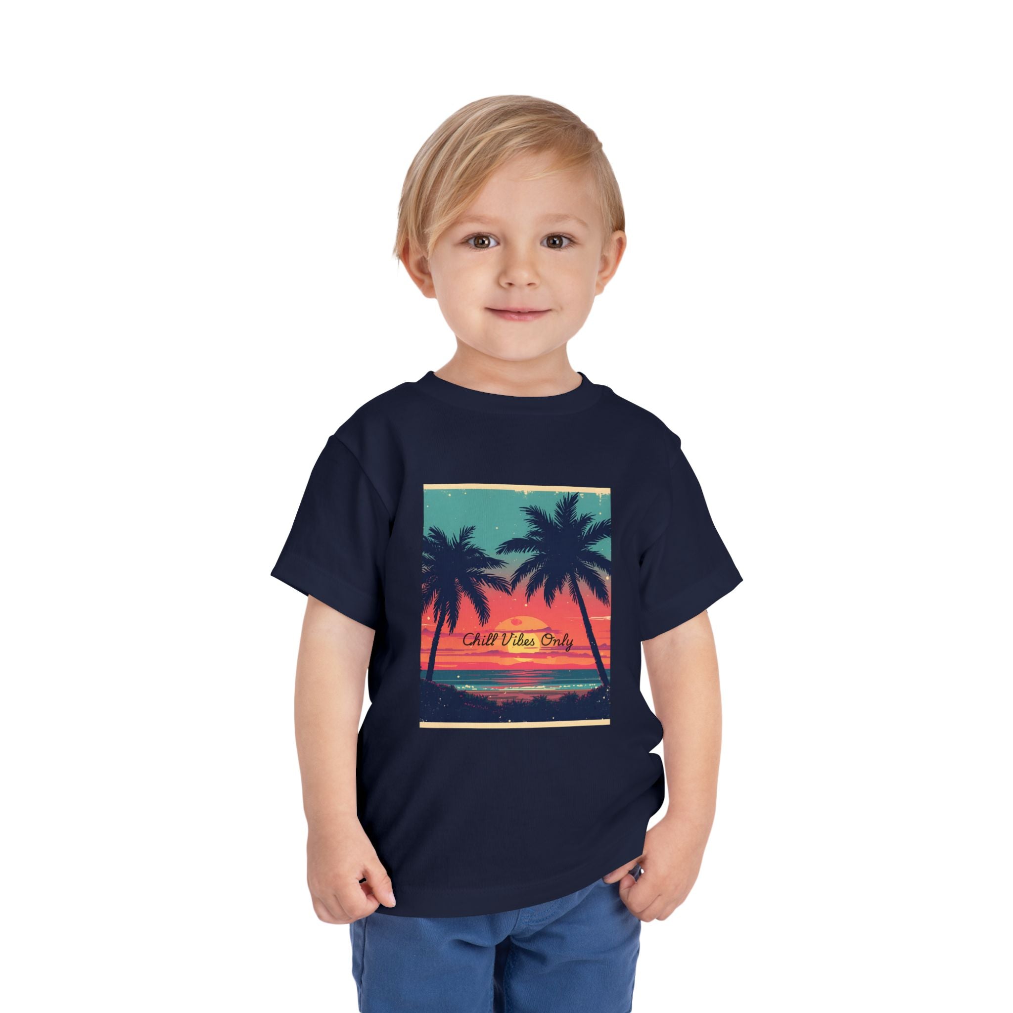 Tropical Sunset Toddler Short Sleeve Tee