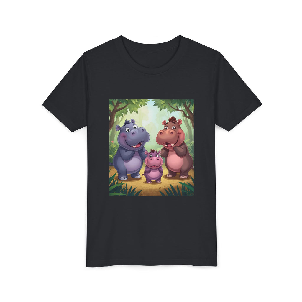 Hippo Cute Youth Short Sleeve Tee