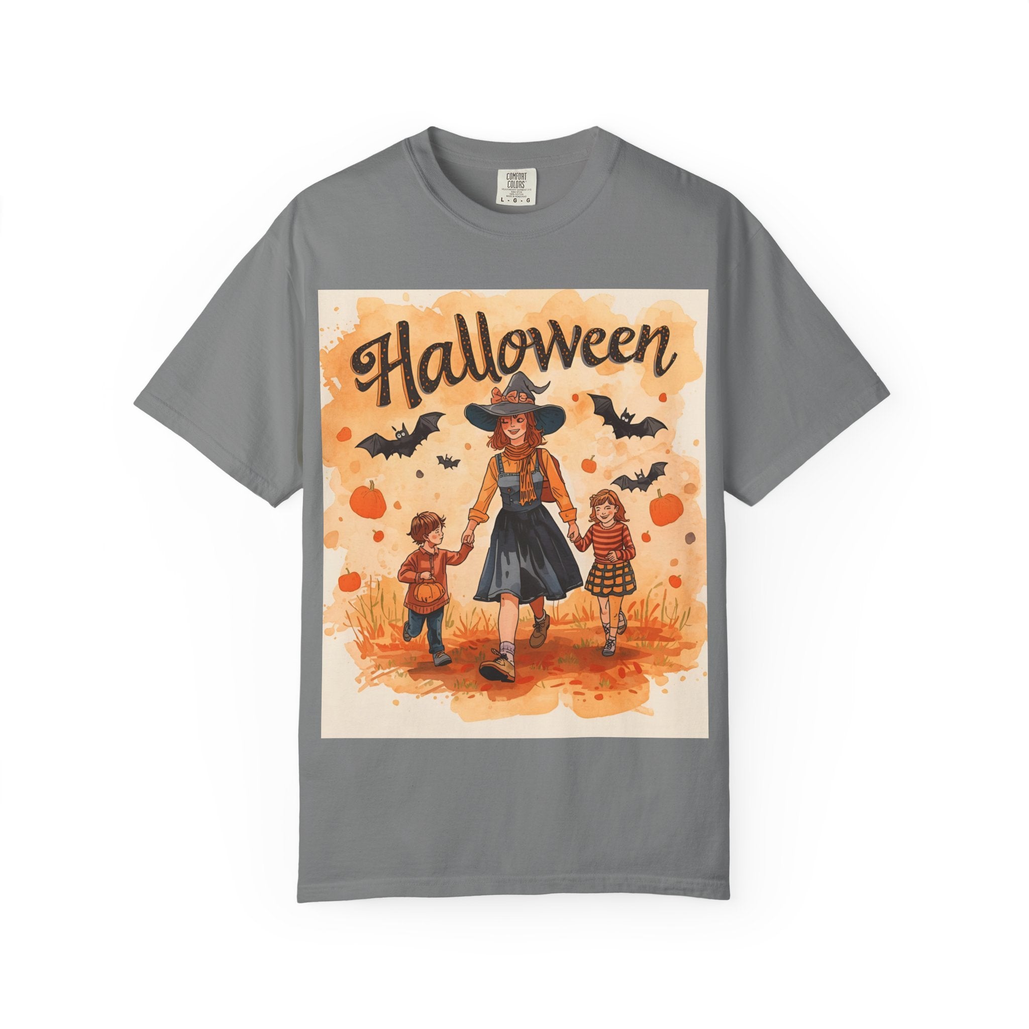 Halloween Themed Mom And Children Family T-shirt, Vintage Style, Unisex, Fall Apparel, Halloween Costume, Pumpkin Decoration, Spooky Season