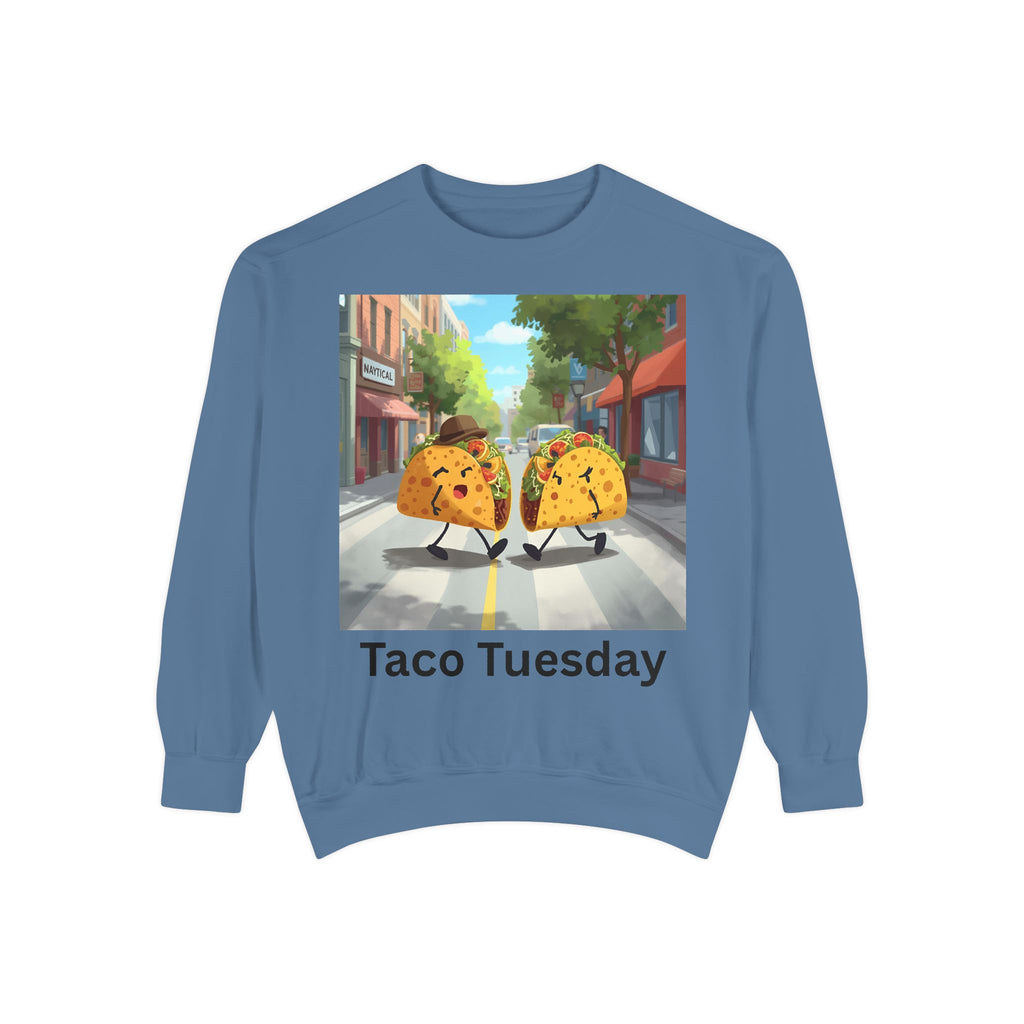 Taco Tuesday Unisex Garment-Dyed Sweatshirt