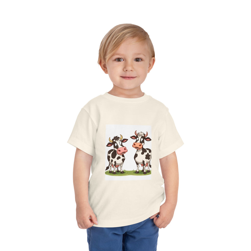 Cute Cows Toddler Short Sleeve Tee