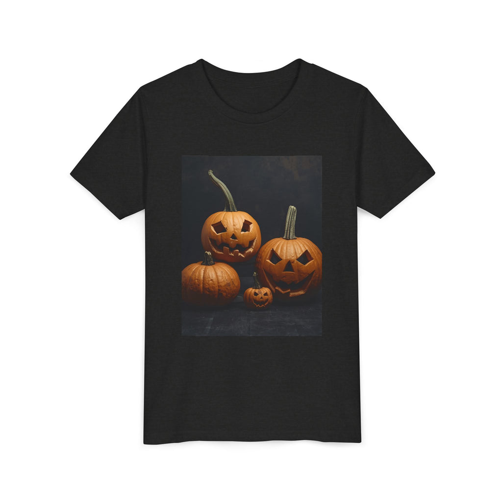Spooky Halloween Pumpkin Youth Short Sleeve Tee