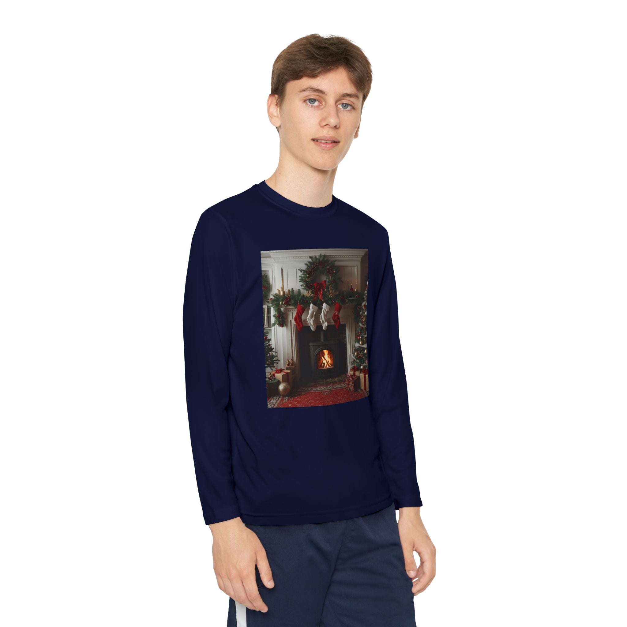 Cozy Christmas Youth Long Sleeve Competitor Tee