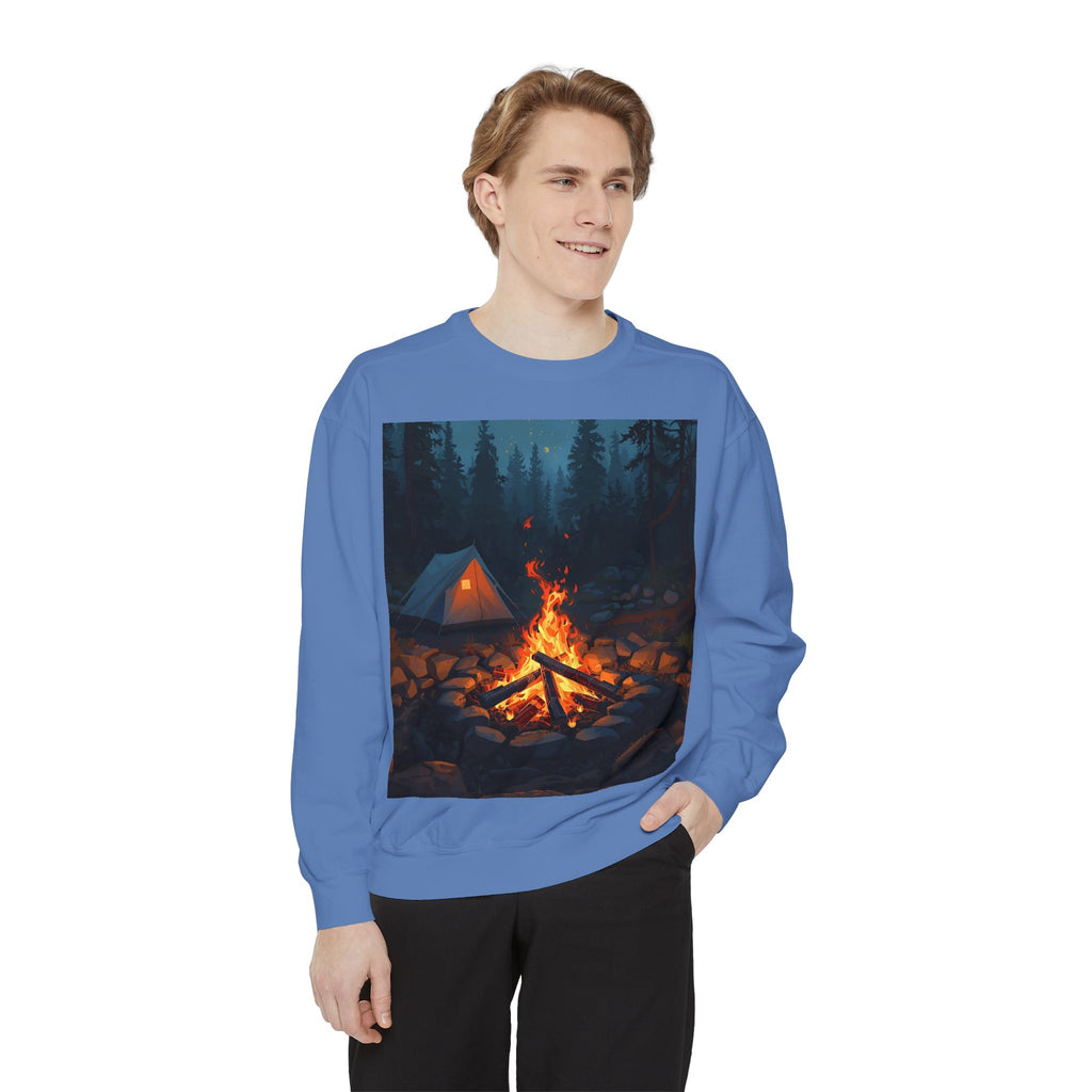 Cozy Campfire Unisex Garment-Dyed Sweatshirt