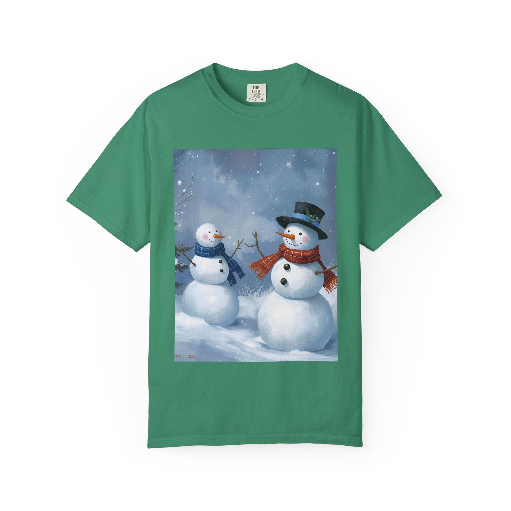 Christmas Snowman Family T-Shirt, Holiday Gift, Cozy Tee, Unisex Snowman Shirt, Festive Apparel, Winter Celebration Wear