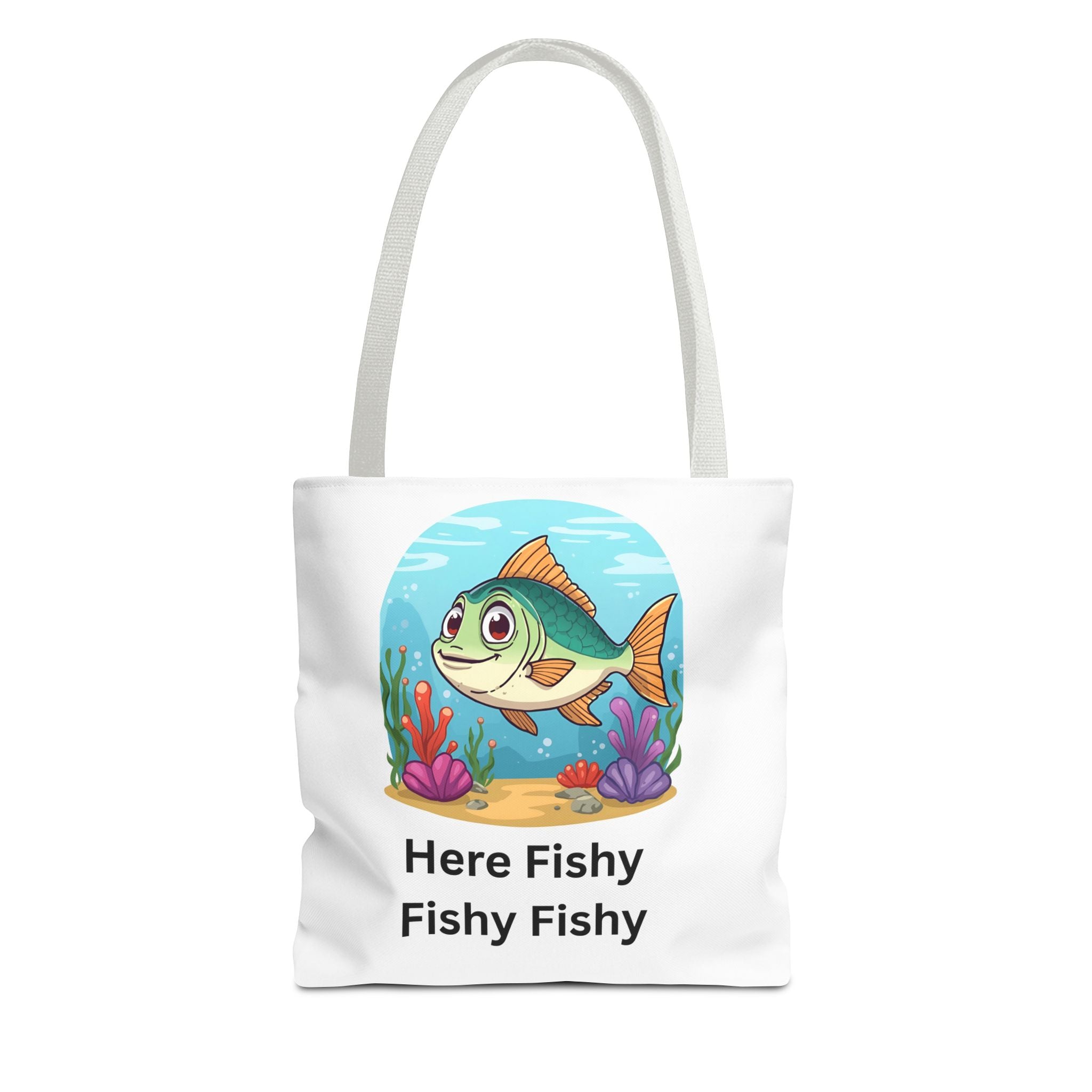 Here Fishy Fishy Fishy Tote Bag (AOP)