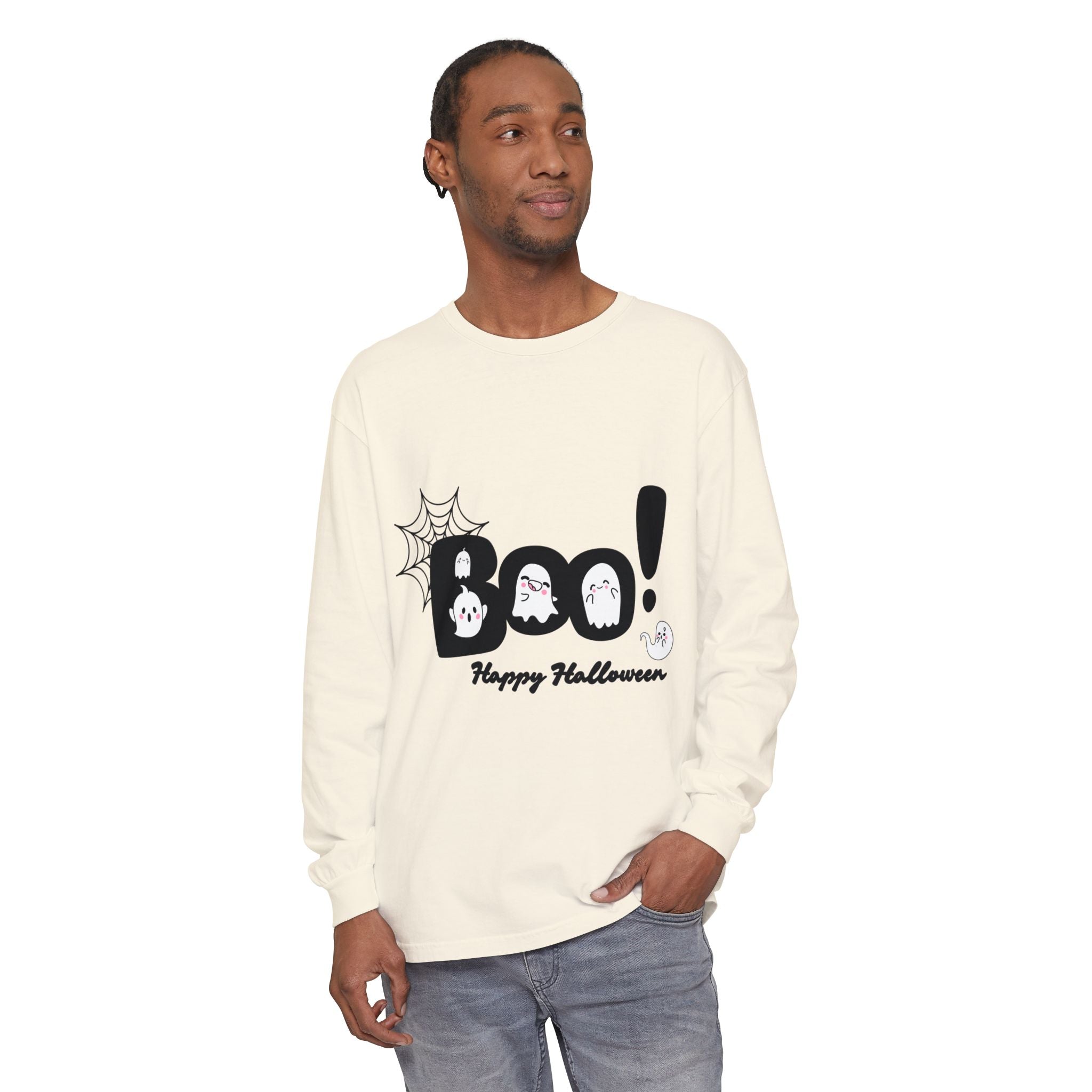 Halloween Boo Long Sleeve T-Shirt, Unisex Spooky Tee, Perfect for Fall Celebrations, Ghost Graphic Shirt, October Style Apparel, Casual [...]