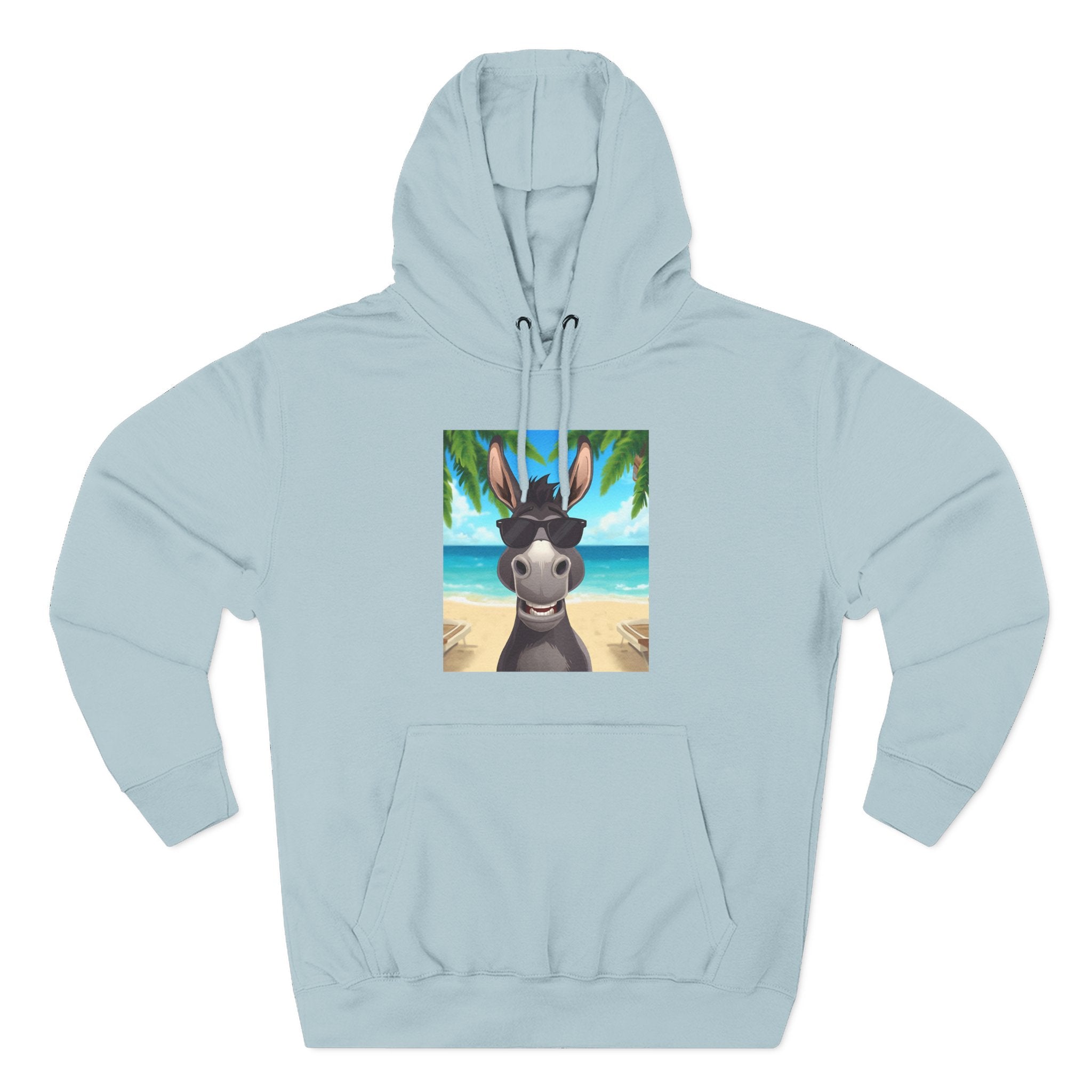 Donkey Beach Vibe Three-Panel Fleece Hoodie
