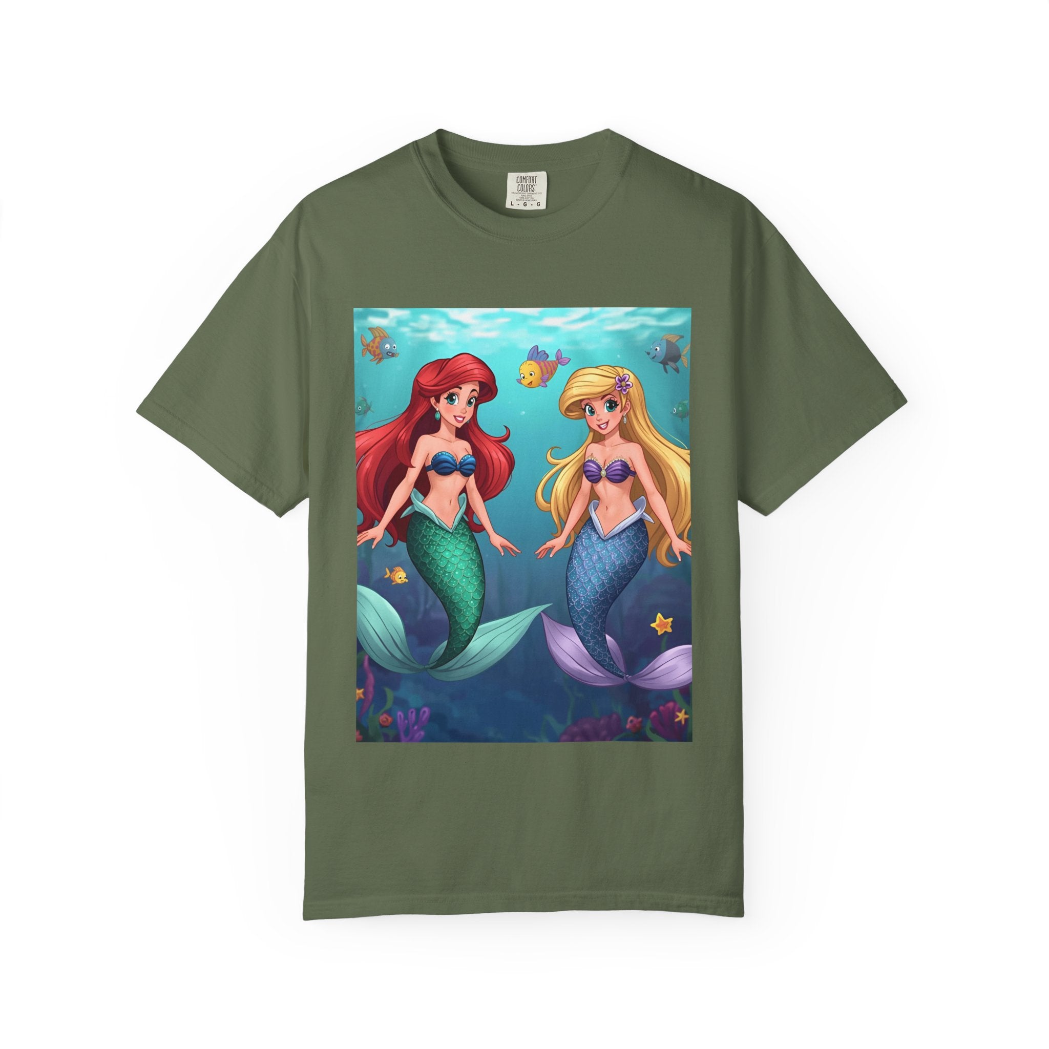 Mermaid Friends T-Shirt, Colorful Underwater Theme Tee, Gift for Sea Lovers, Perfect for Summer, Birthday Present, Beachwear