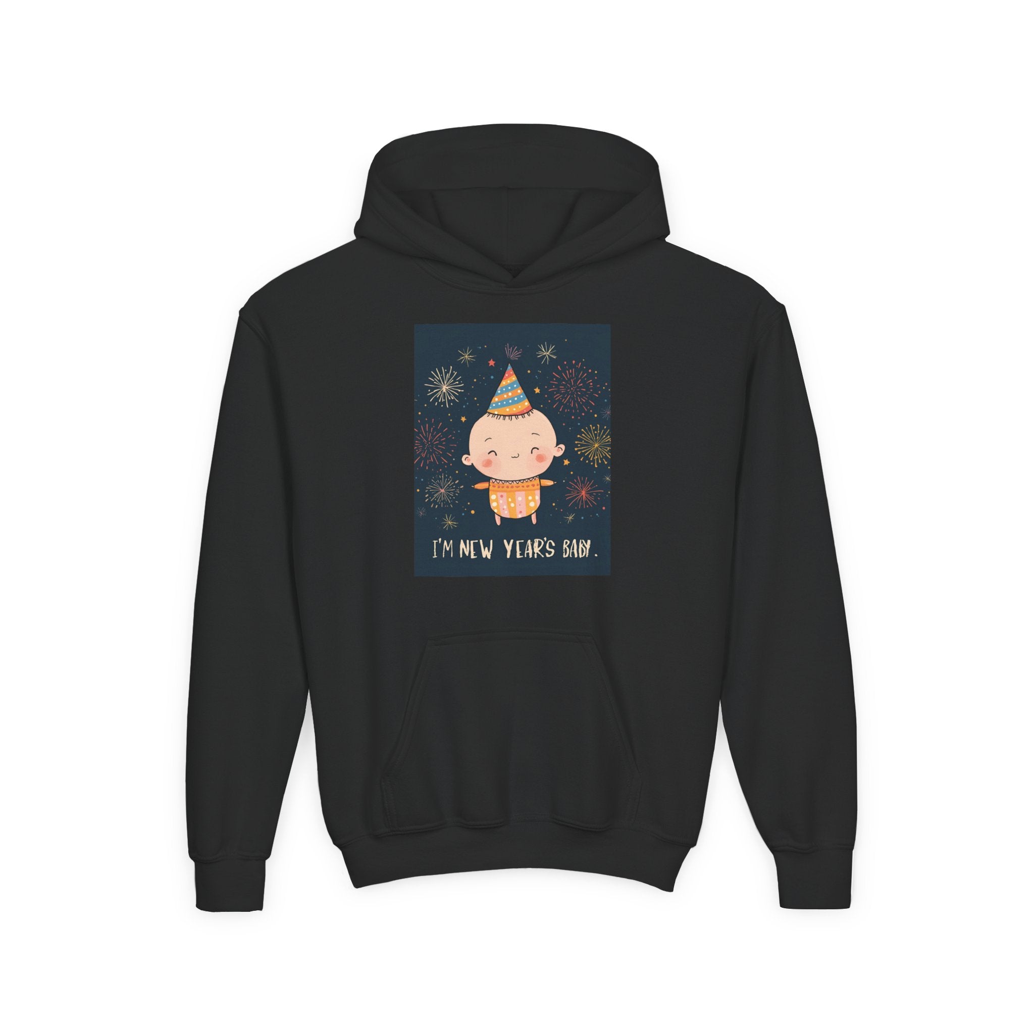 I Am A New Years Baby Youth Heavy Blend Hooded Sweatshirt