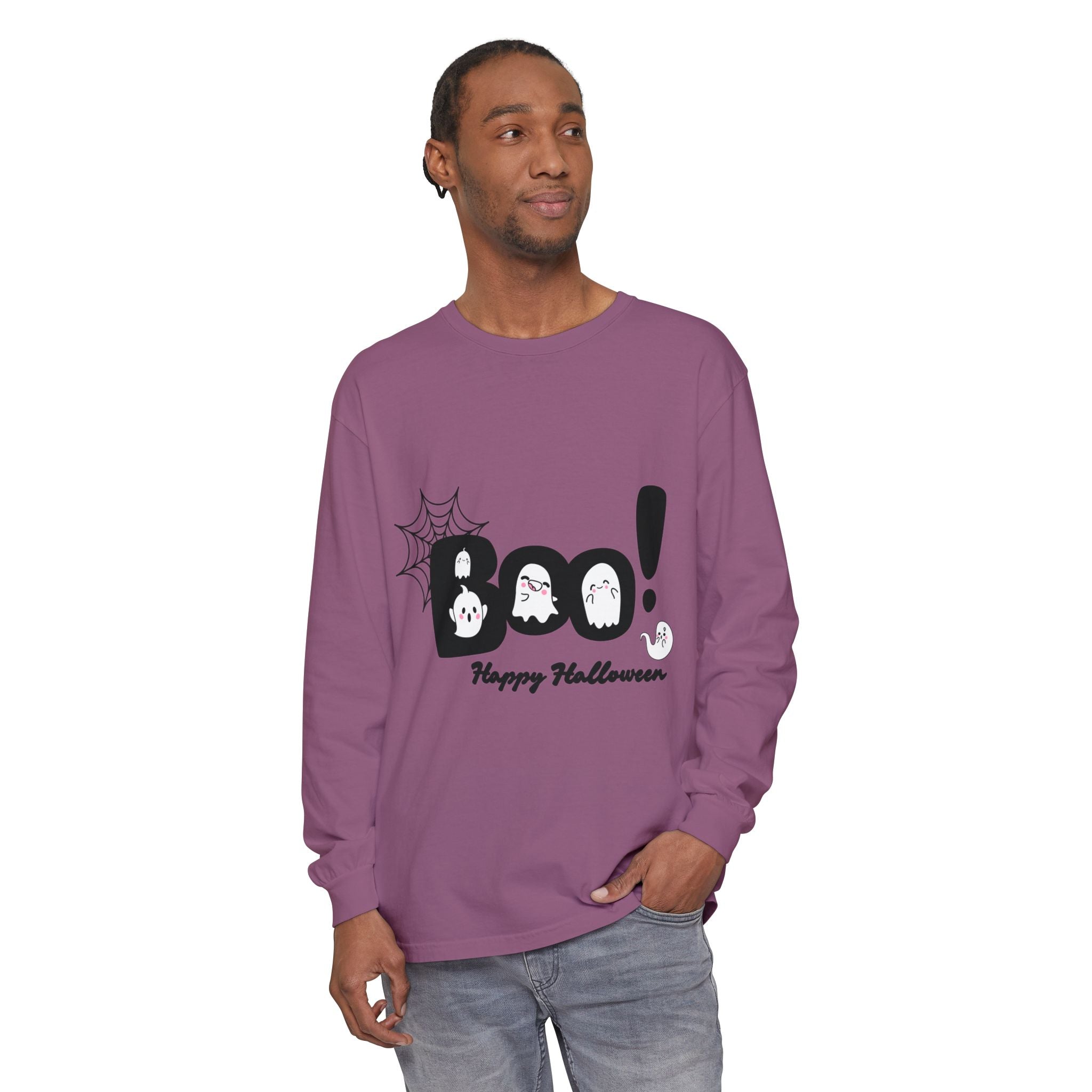 Halloween Boo Long Sleeve T-Shirt, Unisex Spooky Tee, Perfect for Fall Celebrations, Ghost Graphic Shirt, October Style Apparel, Casual [...]