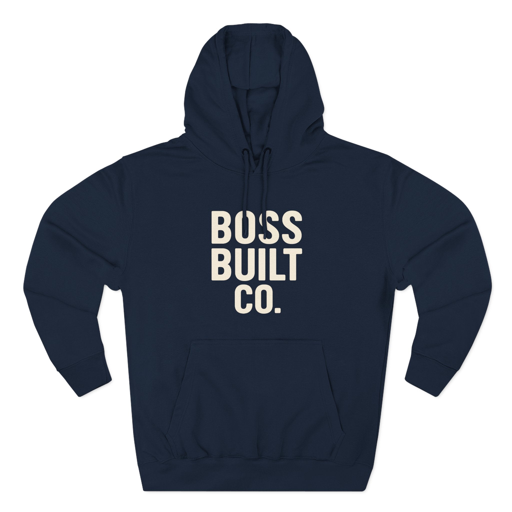 Boss Built Co. Hoodie — Motivational Graphic Pullover