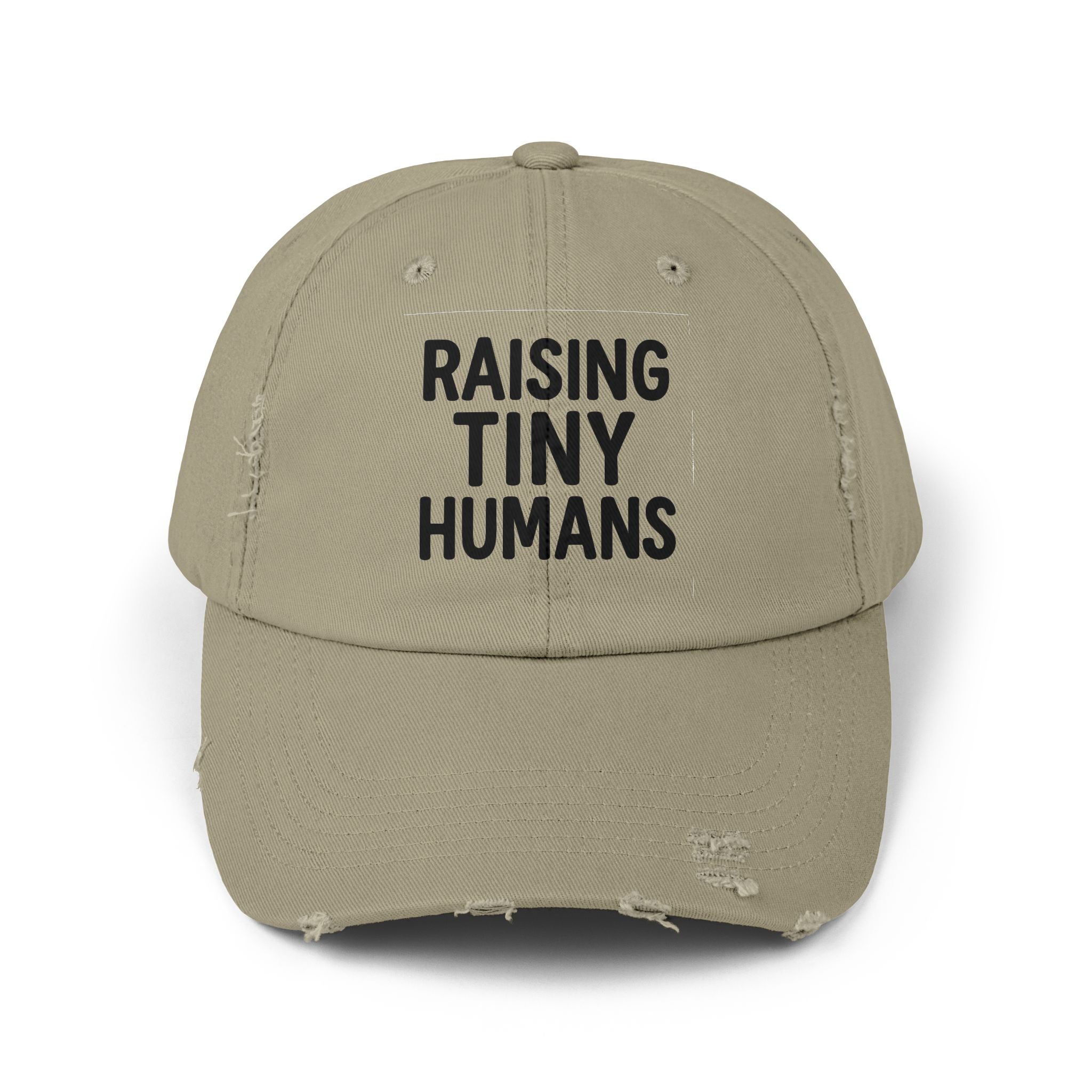 Mama Mode Raising Tiny Humans Distressed Dad Hat