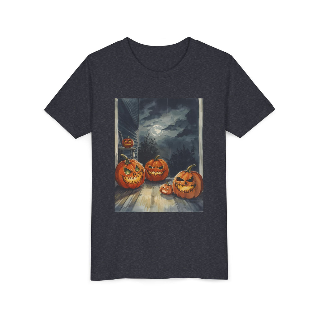 Halloween Pumpkin Spooky Youth Short Sleeve Tee