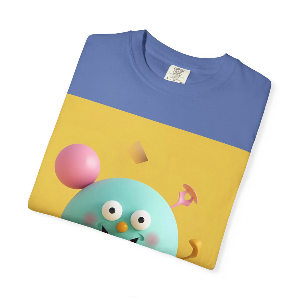 Playful Colorful Cartoon T-Shirt, Fun Graphic Tee, Summer Casual Wear, Gift for Kids and Adults, Birthday Party Outfit, Unique Design