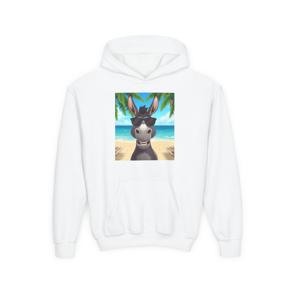 Donkey Beach Vibes Youth Heavy Blend Hooded Sweatshirt
