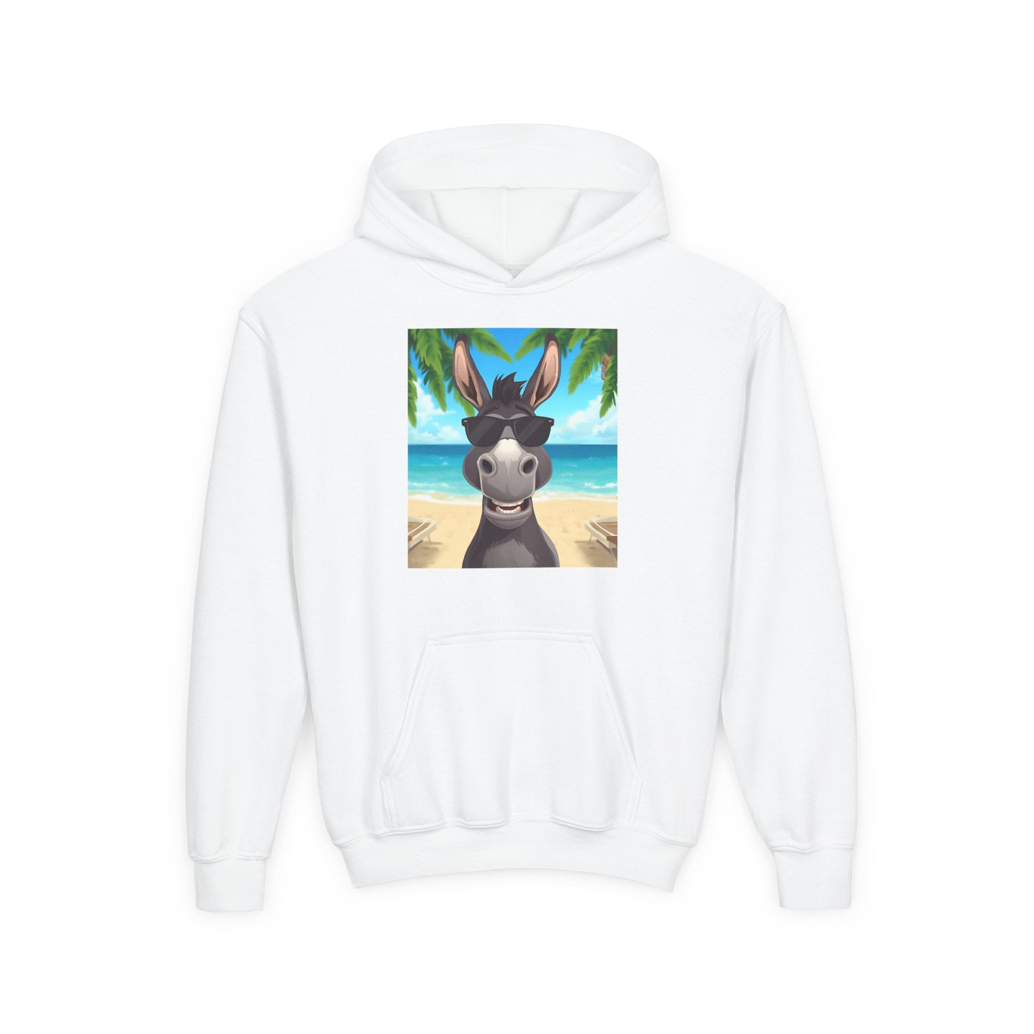 Donkey Beach Vibes Youth Heavy Blend Hooded Sweatshirt