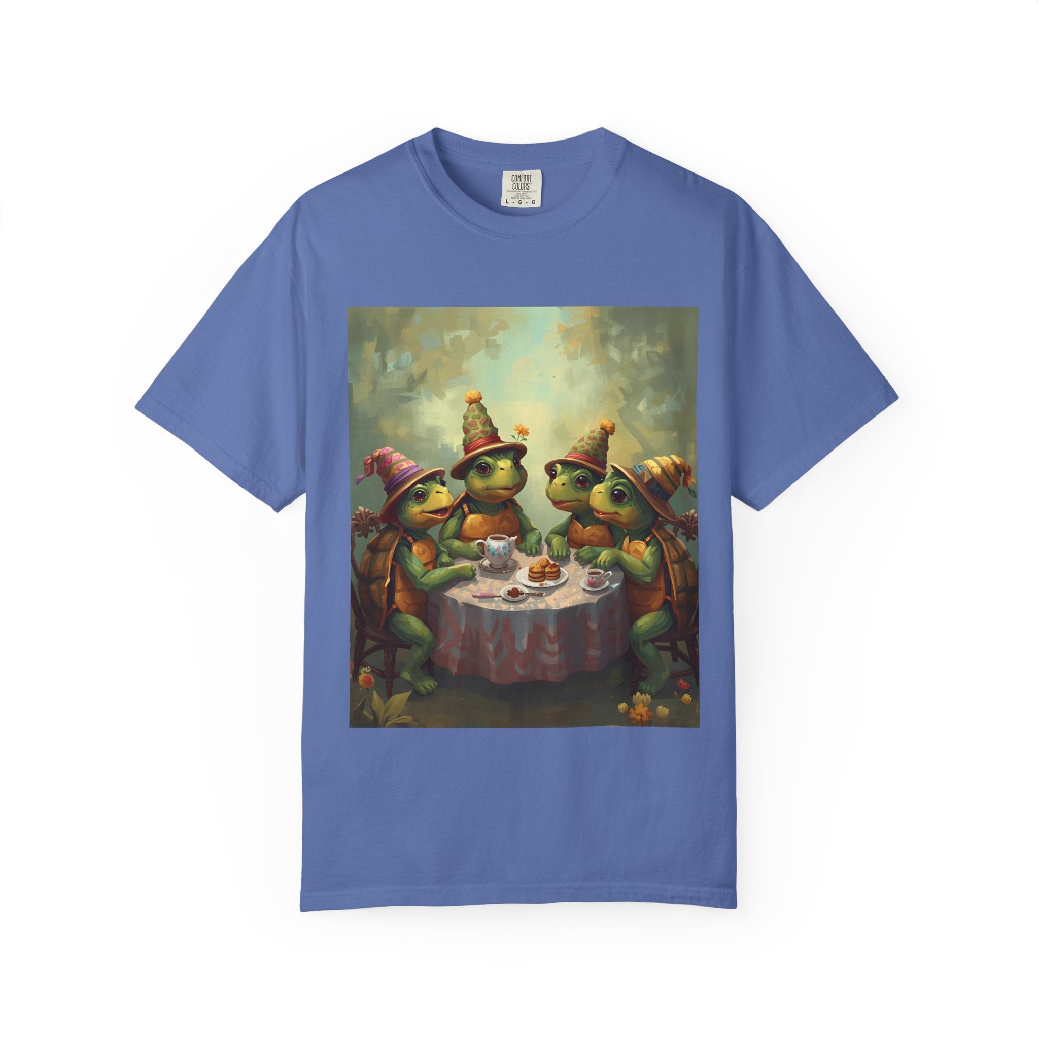 Whimsical Turtle Unisex Garment-Dyed T-shirt
