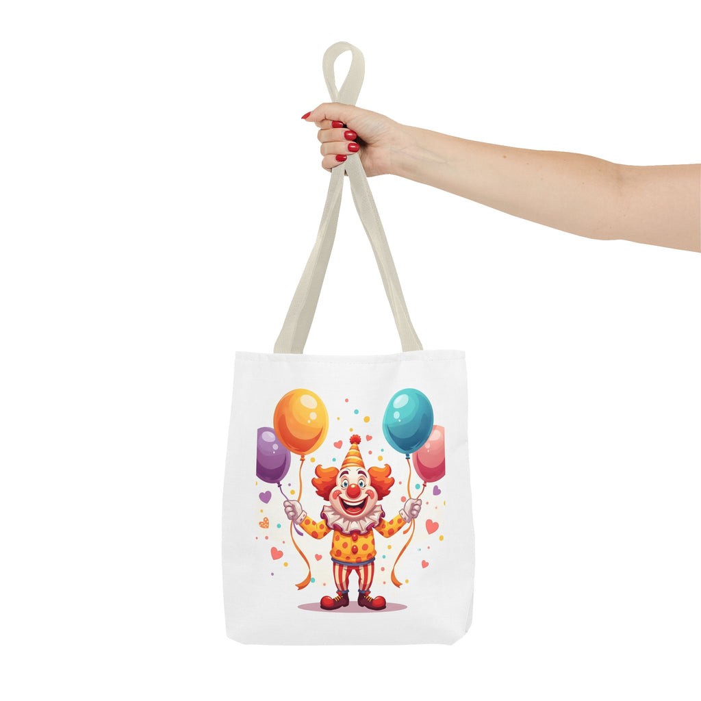Colorful Clown Tote Bag - Fun and Whimsical Shopping Bag, Ideal for Birthdays, Parties, Festivals, Kids & Adults, Gift