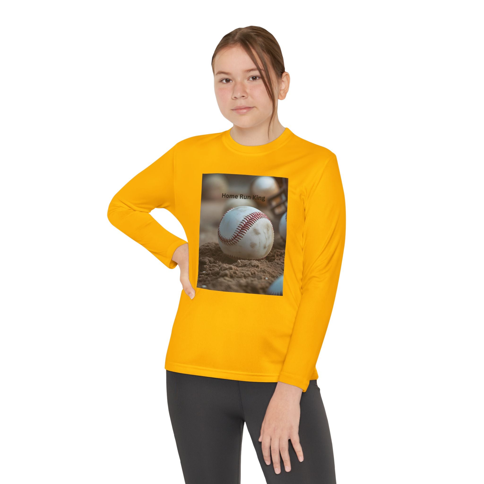 Baseball Youth Long Sleeve Shirt, Kids Sports Tee, Team Fundraiser, Athletic Wear, Birthday Gift, Gifts for Young Players