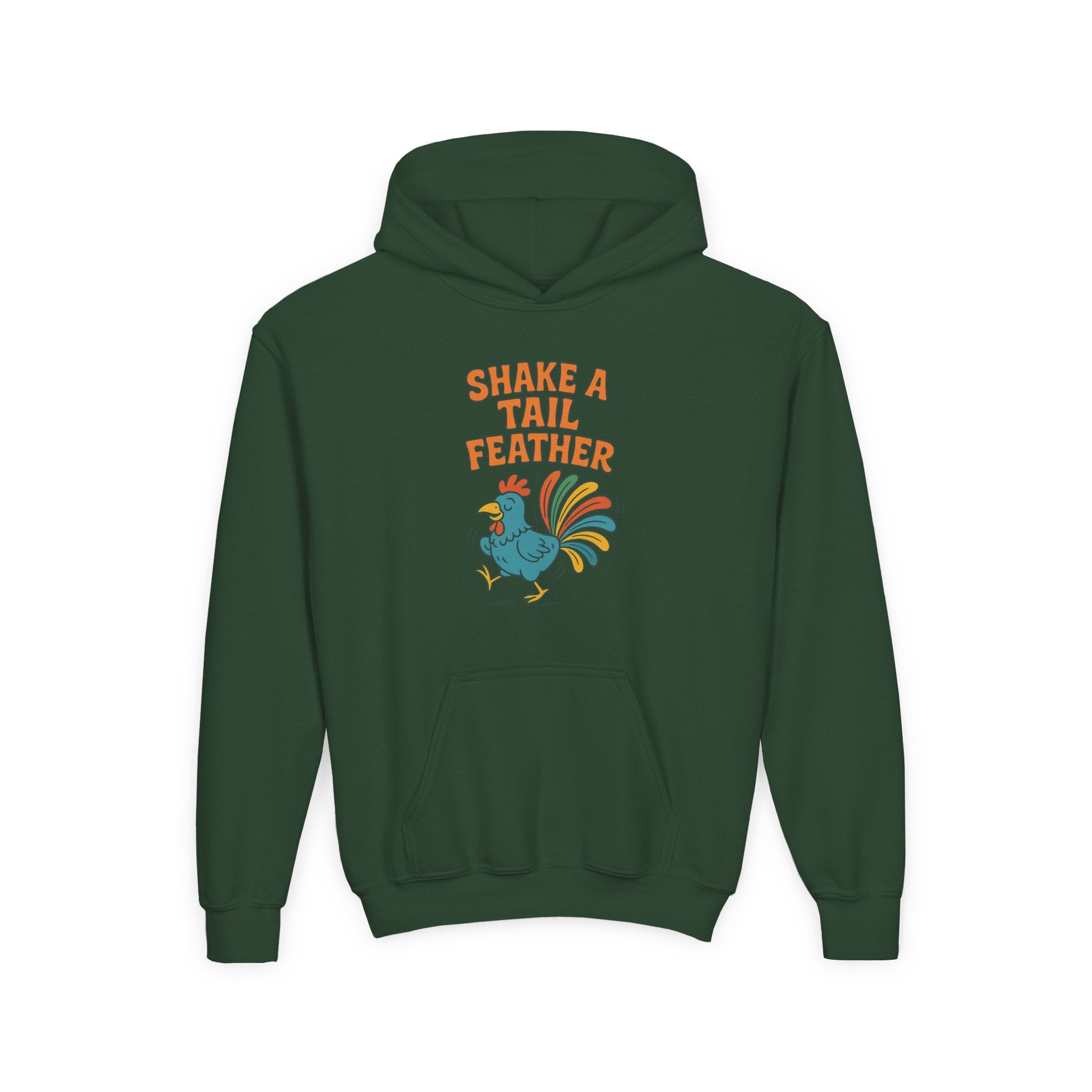 Shake A Tail Feather Youth Heavy Blend Hooded Sweatshirt