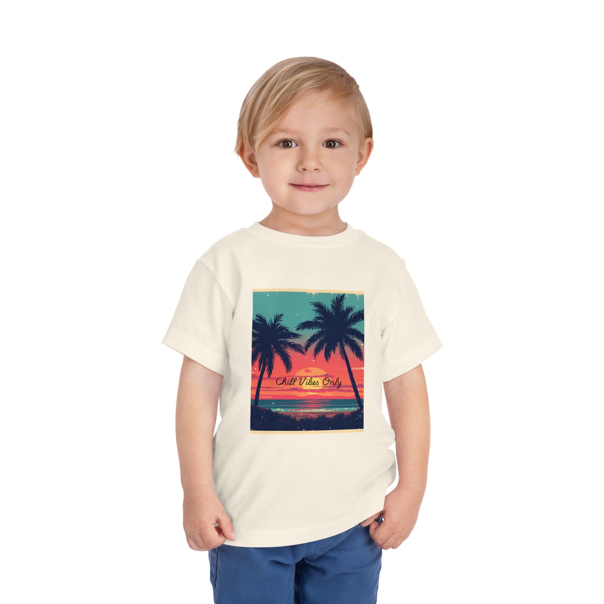 Tropical Sunset Toddler Short Sleeve Tee
