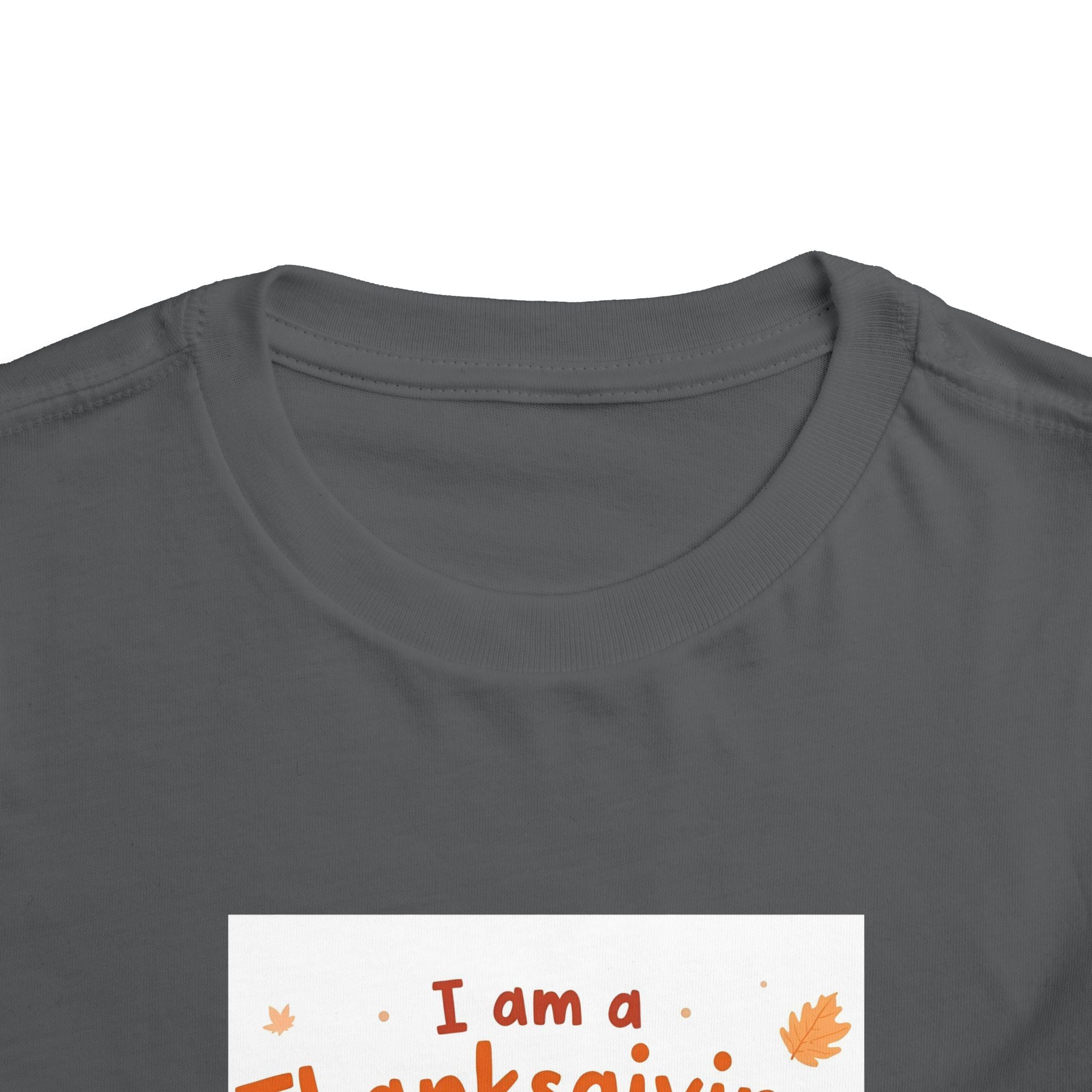 I Am A Thanksgiving Baby Toddler Short Sleeve Tee