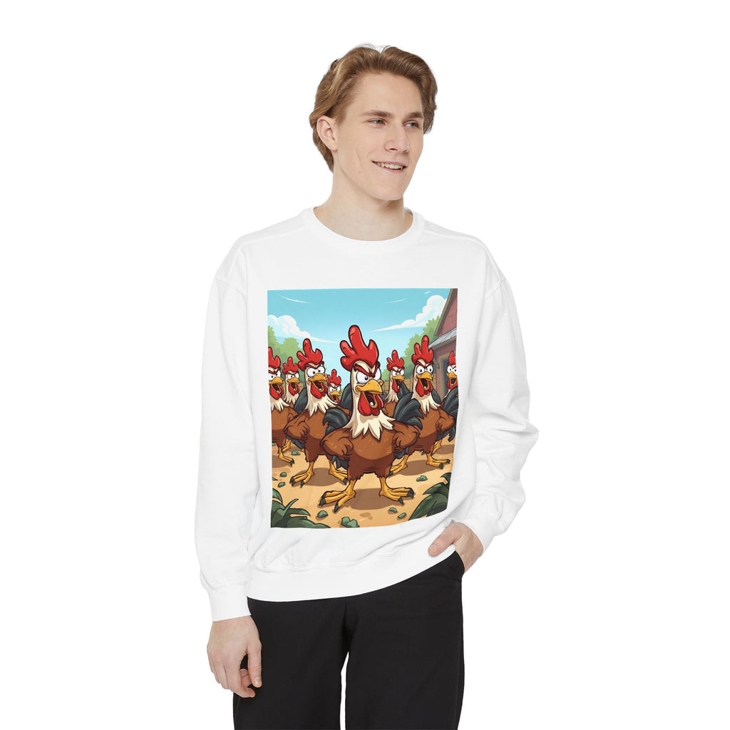 Chicken Funny Unisex Garment-Dyed Sweatshirt
