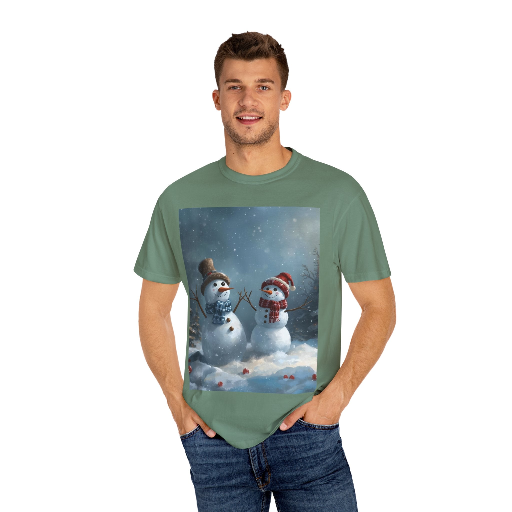 Christmas Winter Wonderland Snowman T-Shirt | Cozy Holiday Tee, Christmas Gift, Unisex Apparel, Seasonal Fashion, Winter Vibes