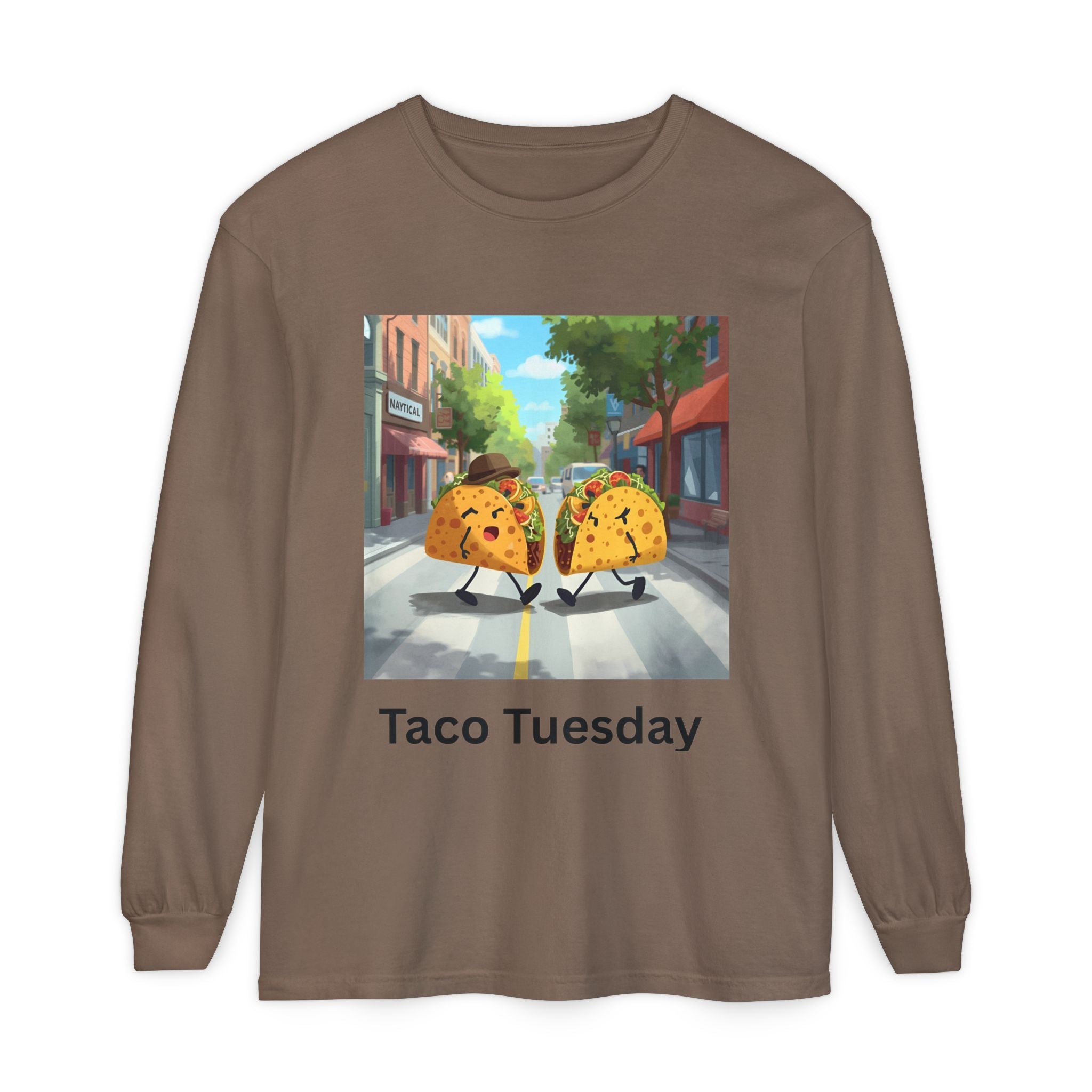 Taco Tuesday Unisex Garment-dyed Long Sleeve T-Shirt
