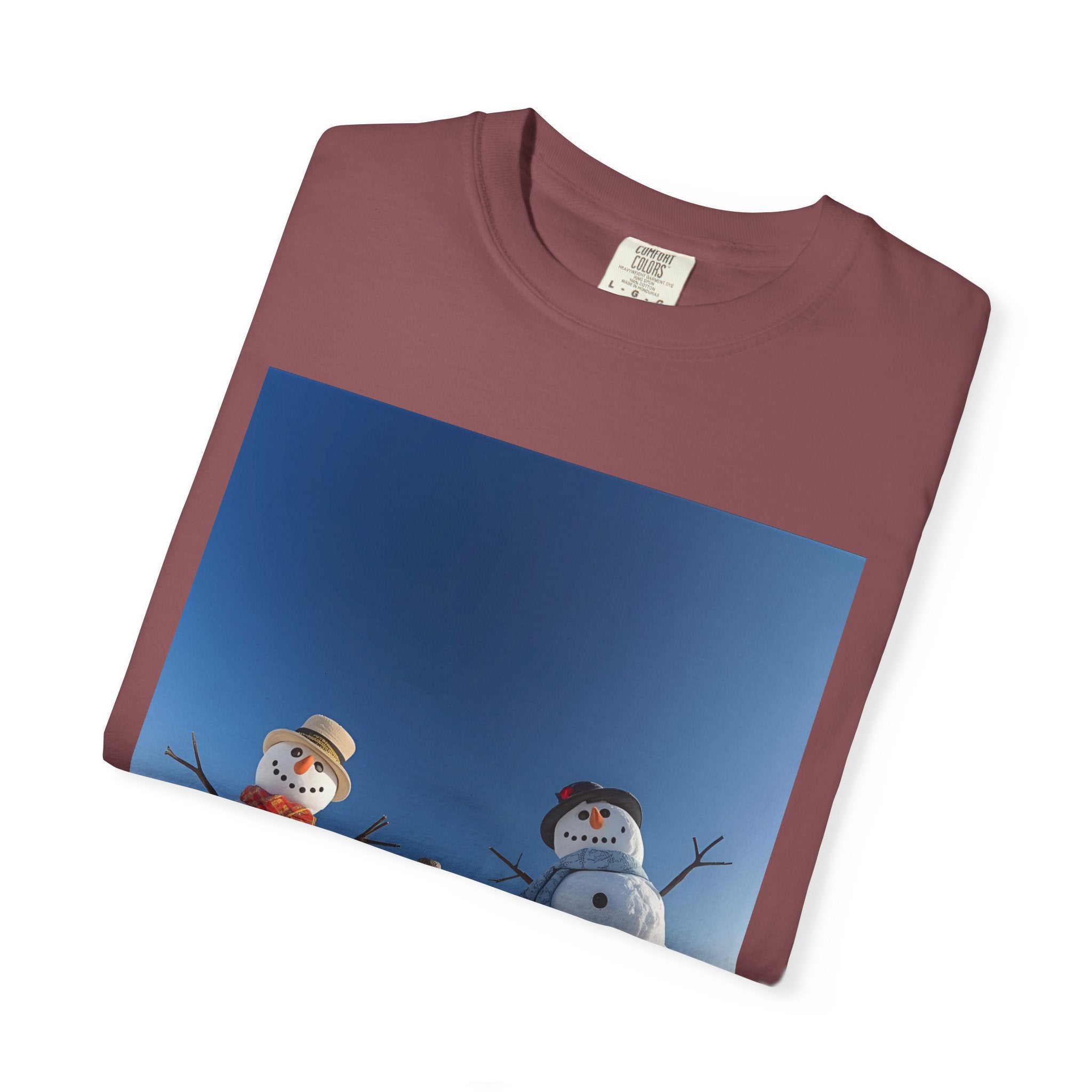 Festive Christmas Winter Wonderland Snowman T-shirt, Holiday Apparel, Christmas Gift, Unisex Tees, Cozy Winter Outfit, Family Fun