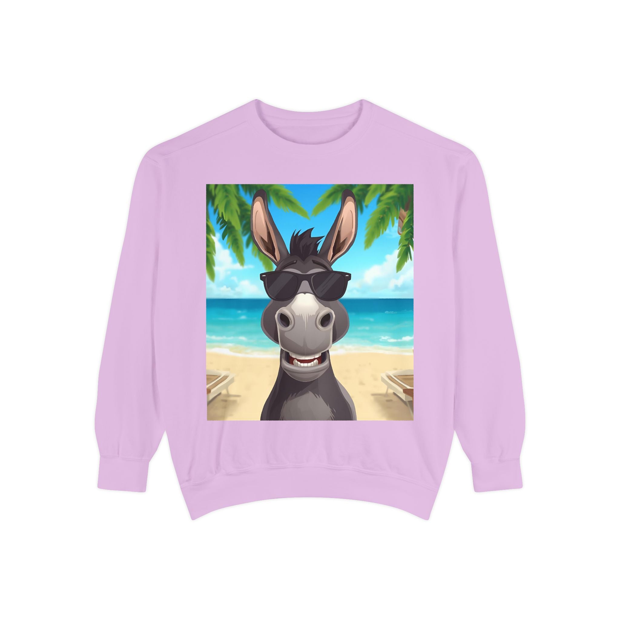 Donkey Beach Vibe Unisex Garment-Dyed Sweatshirt