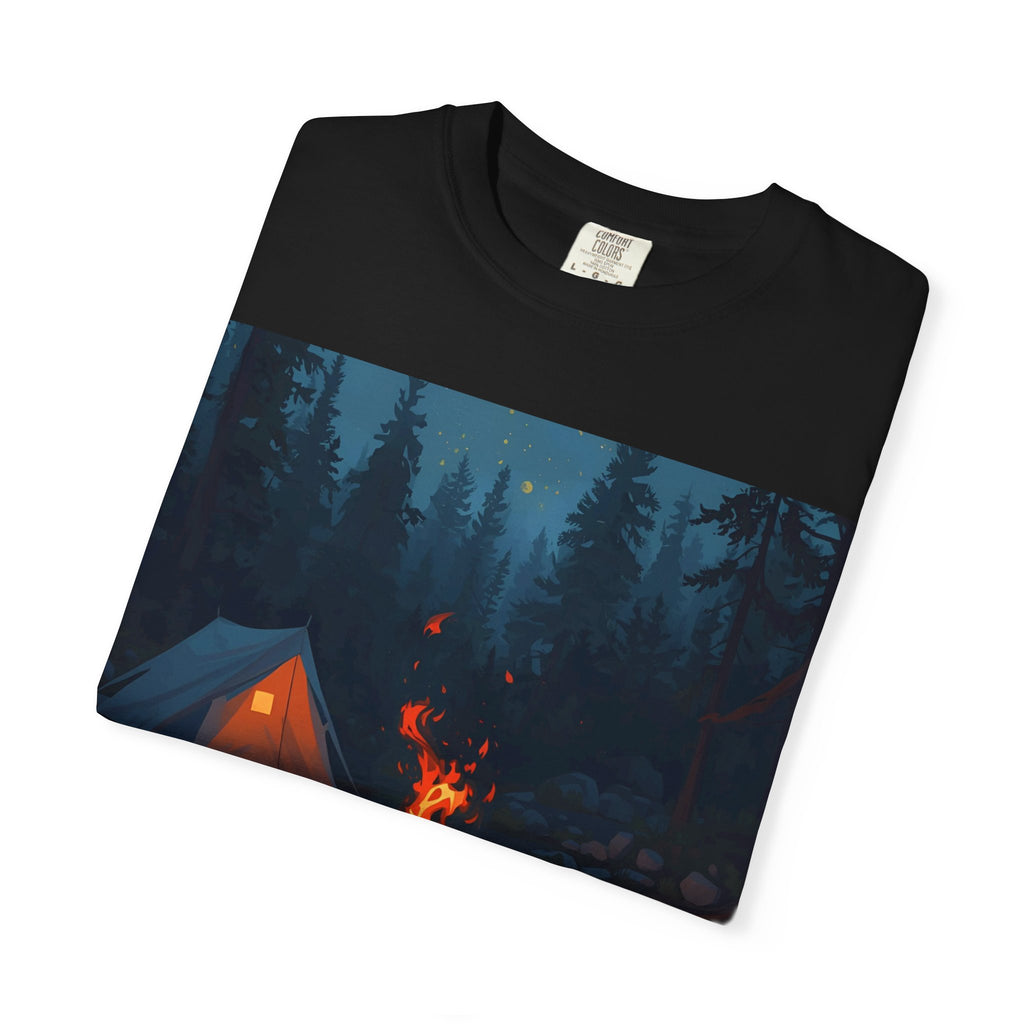 Campfire Adventure T-Shirt - Unisex Outdoors Shirt, Camping Apparel, Nature Lover Gift, Travel Tee, Boho Style Wear