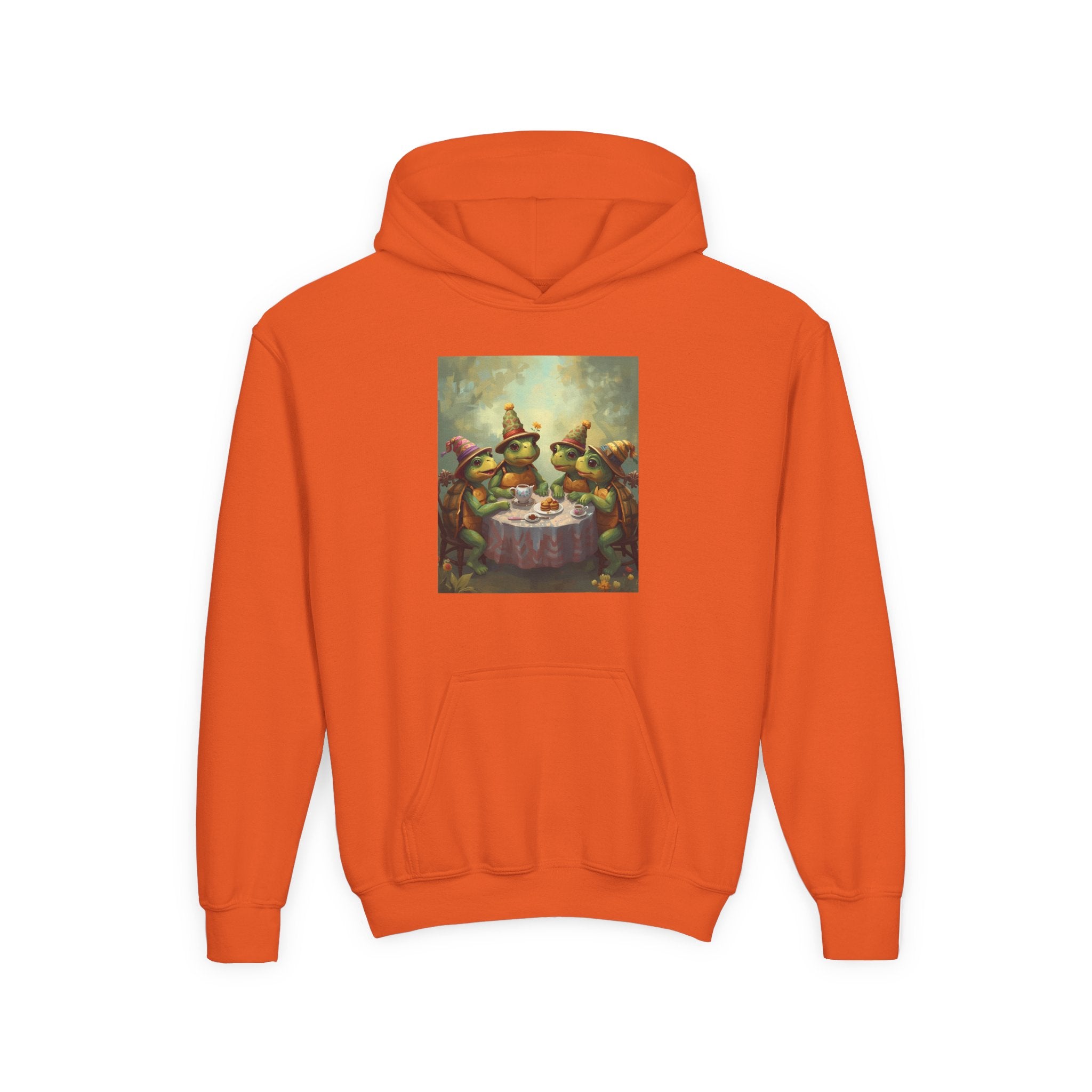 Whimsical Turtle Youth Heavy Blend Hooded Sweatshirt