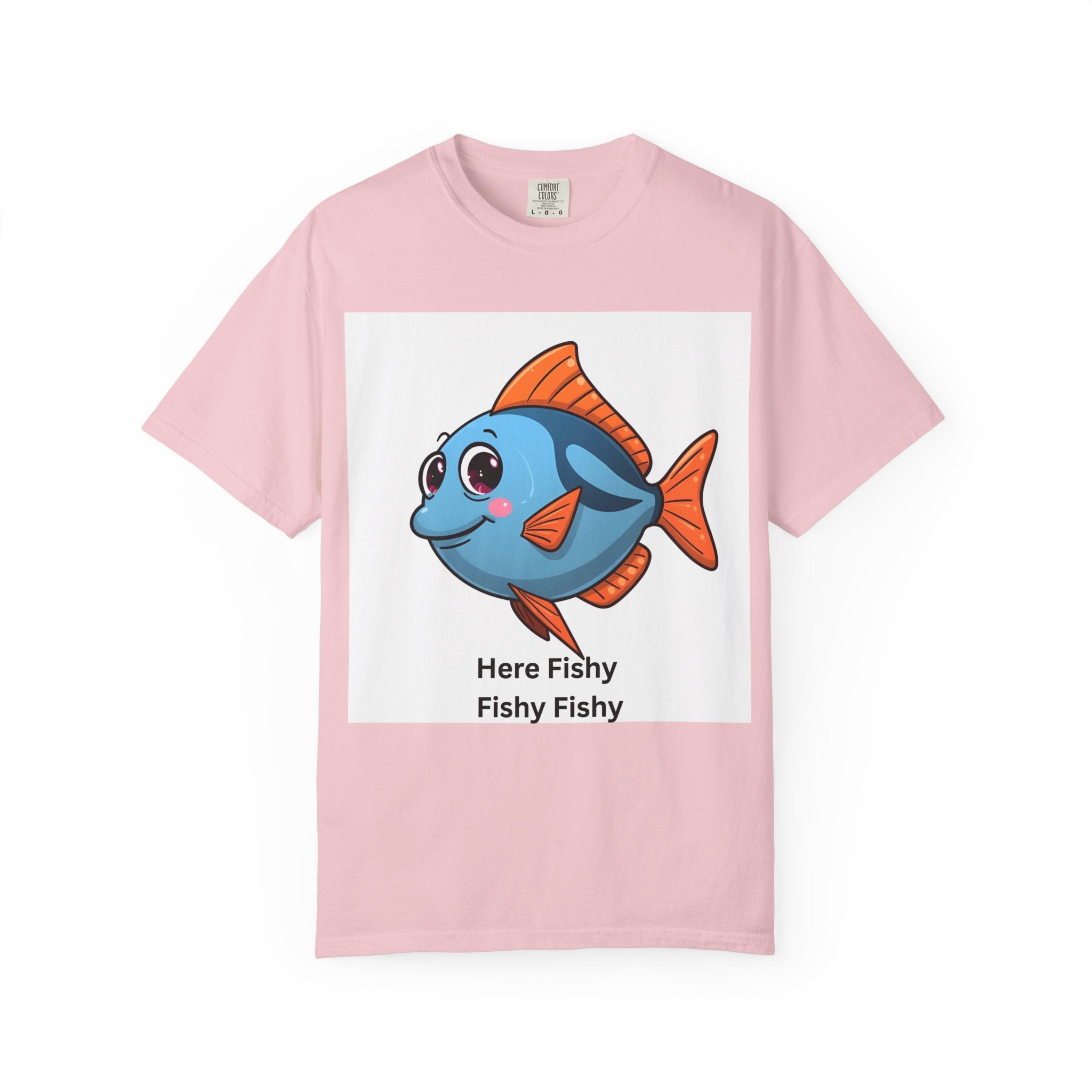 Here Fishy Fishy Fishy Unisex Garment-Dyed T-shirt