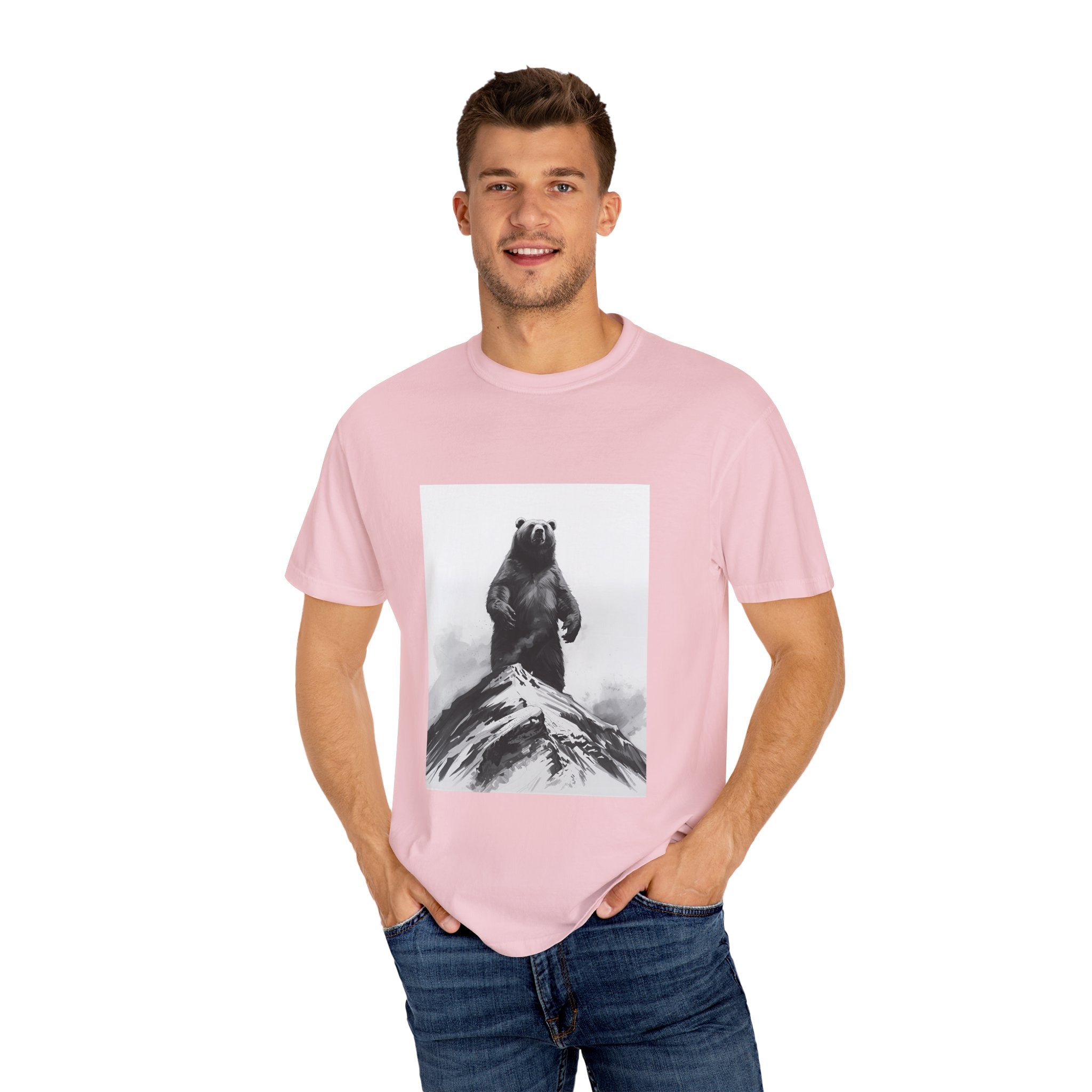 Bear Mountain Snow Unisex Garment-Dyed T-shirt