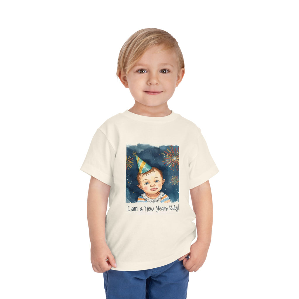 I Am A New Years Baby Toddler Short Sleeve Tee