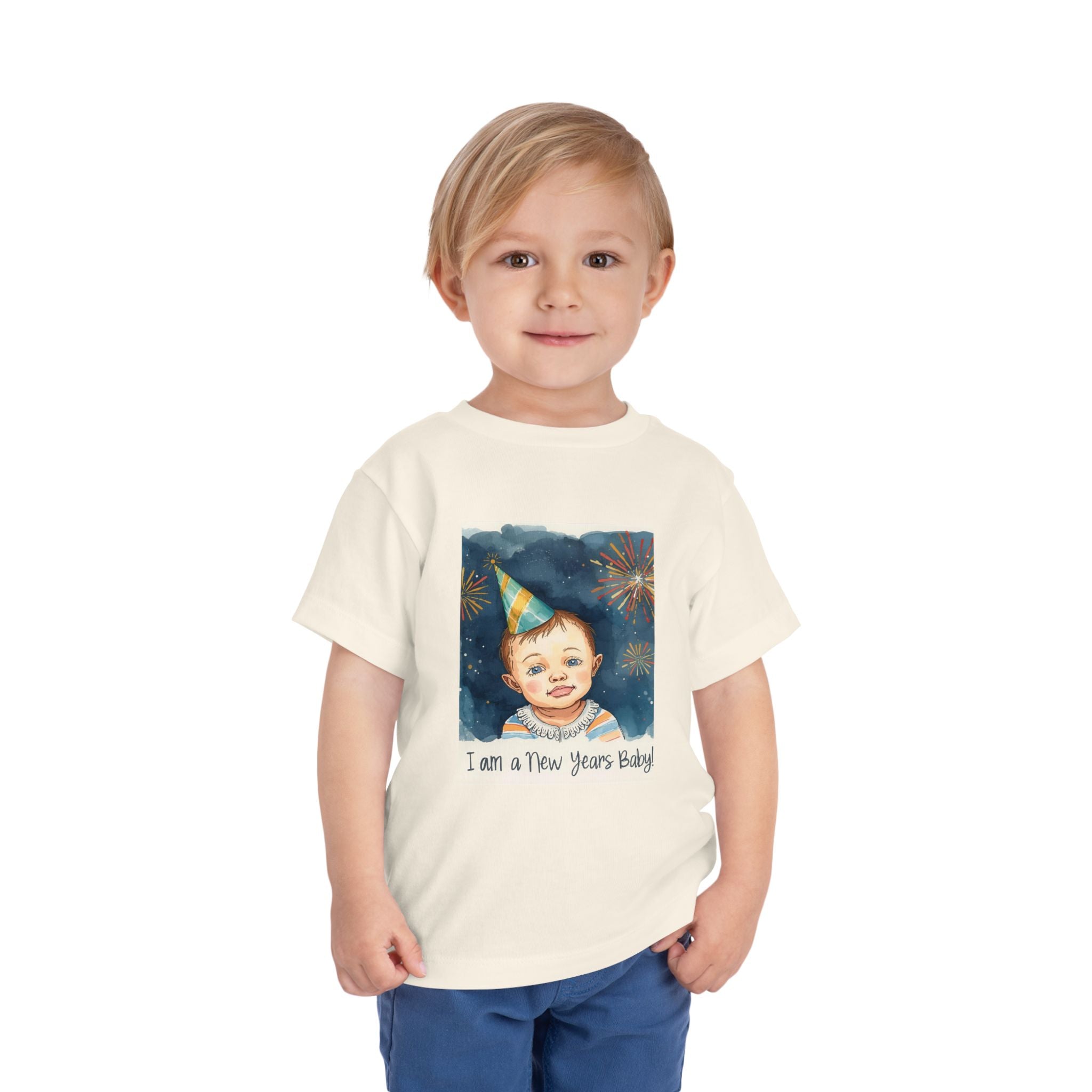 I Am A New Years Baby Toddler Short Sleeve Tee