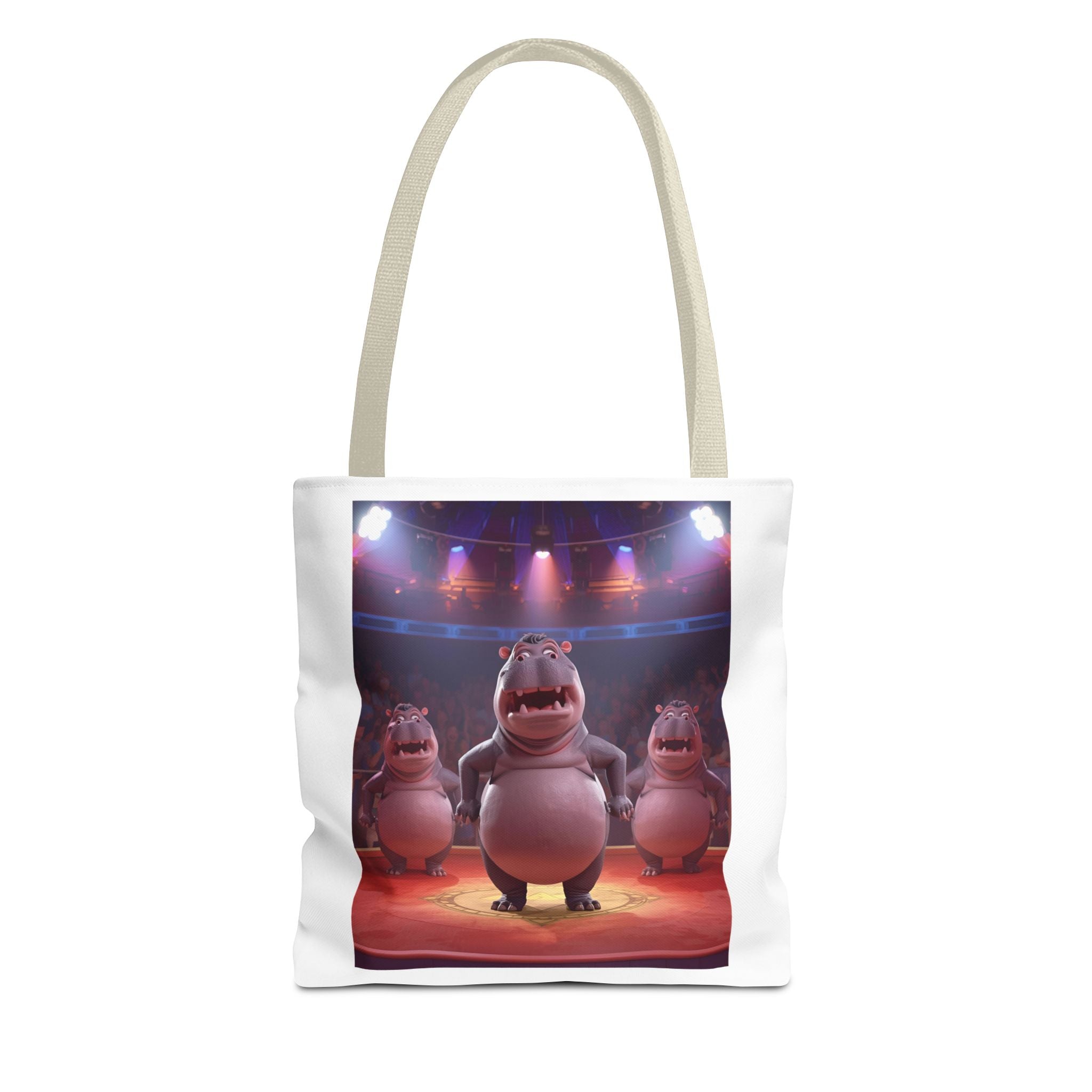 Hippo Funny Tote Bag (AOP)