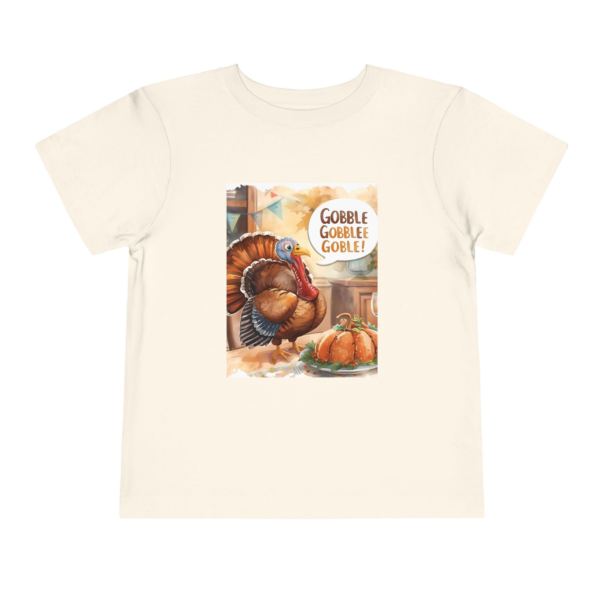 Thanksgiving Turkey Toddler Short Sleeve Tee
