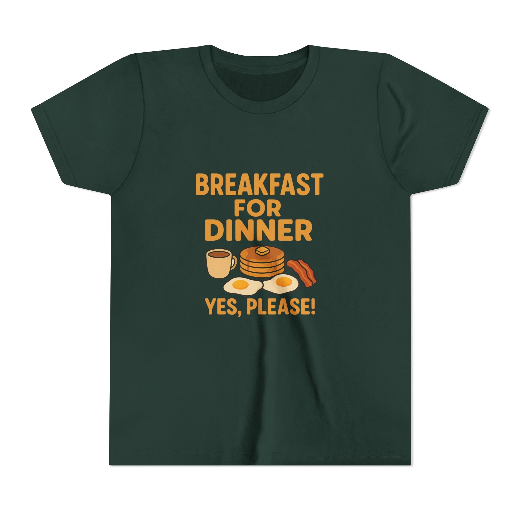Breakfast For Dinner Youth Short Sleeve Tee