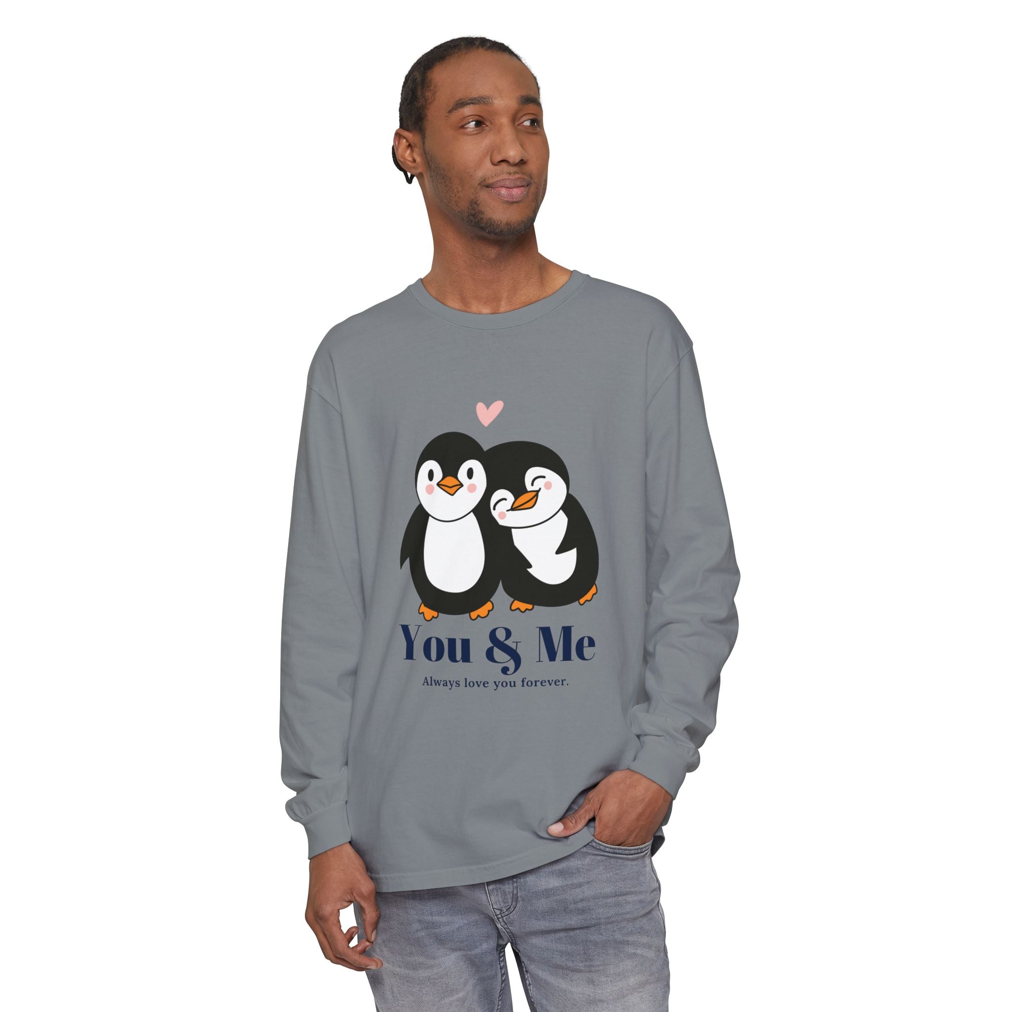 Adorable Penguin Love Long Sleeve T-Shirt | Cute Couples Gift, Valentine's Day Apparel, Matching Tees, Cozy Date Night Wear, [...]