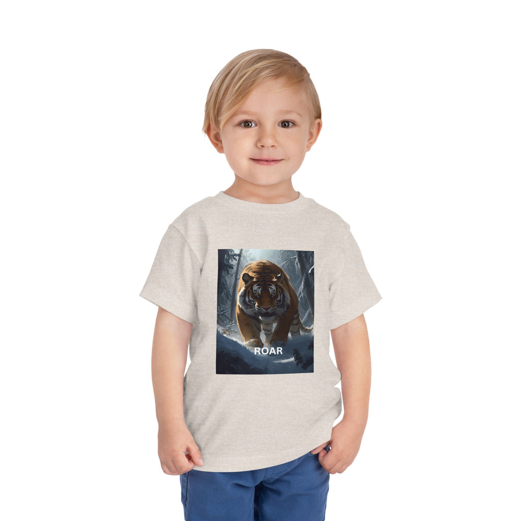 Tiger Roar Snow Toddler Short Sleeve Tee
