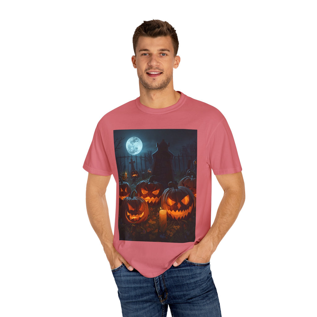 Halloween Pumpkin Unisex T-Shirt, Spooky Shirt, Fall Apparel, Halloween Costume, Casual Wear, Party Shirt