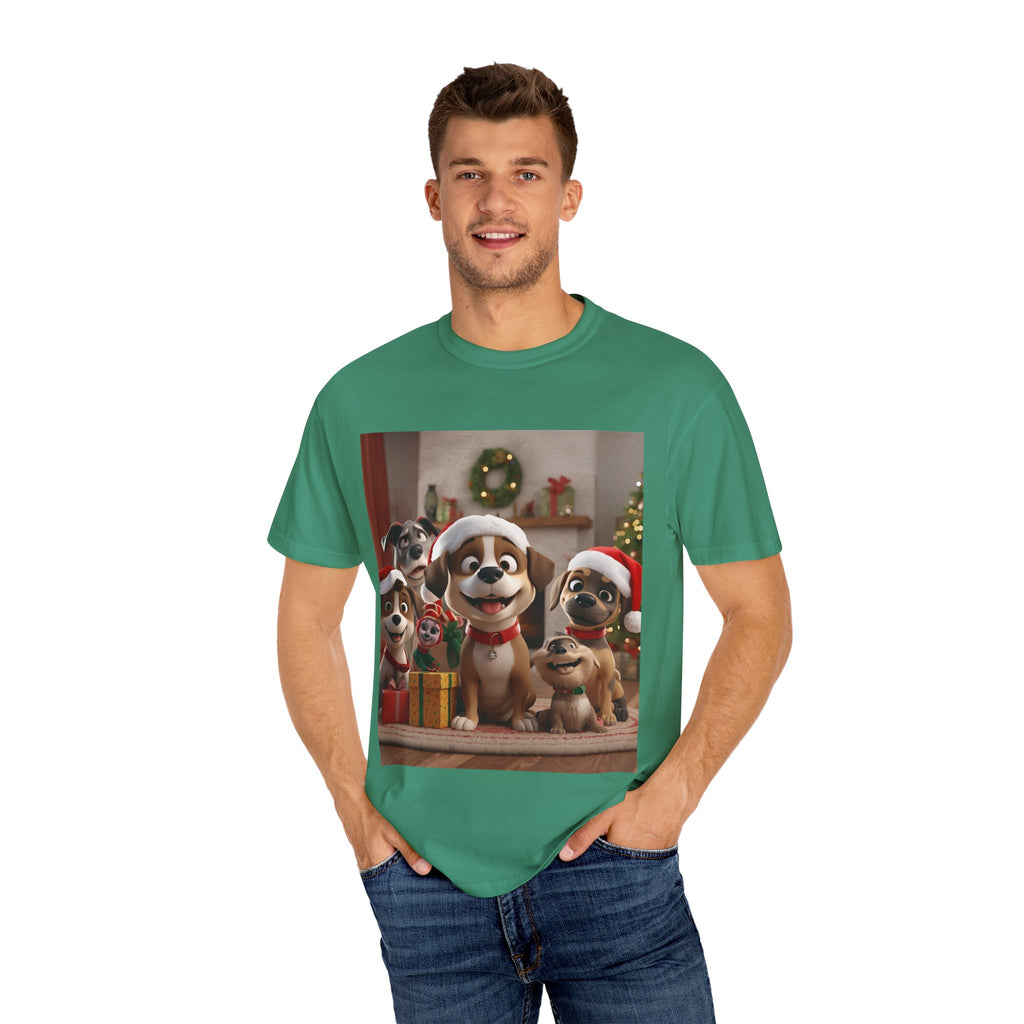 Cute Christmas Festive Dog Holiday T-Shirt | Pet Lover Gift, Christmas Shirt, Unisex Casual Tee, Cute Animal Apparel, Holiday Spirit Outfit
