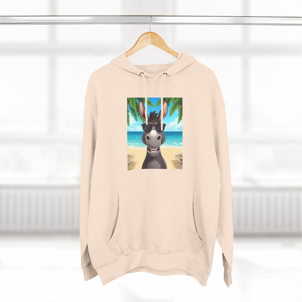 Donkey Beach Vibe Three-Panel Fleece Hoodie