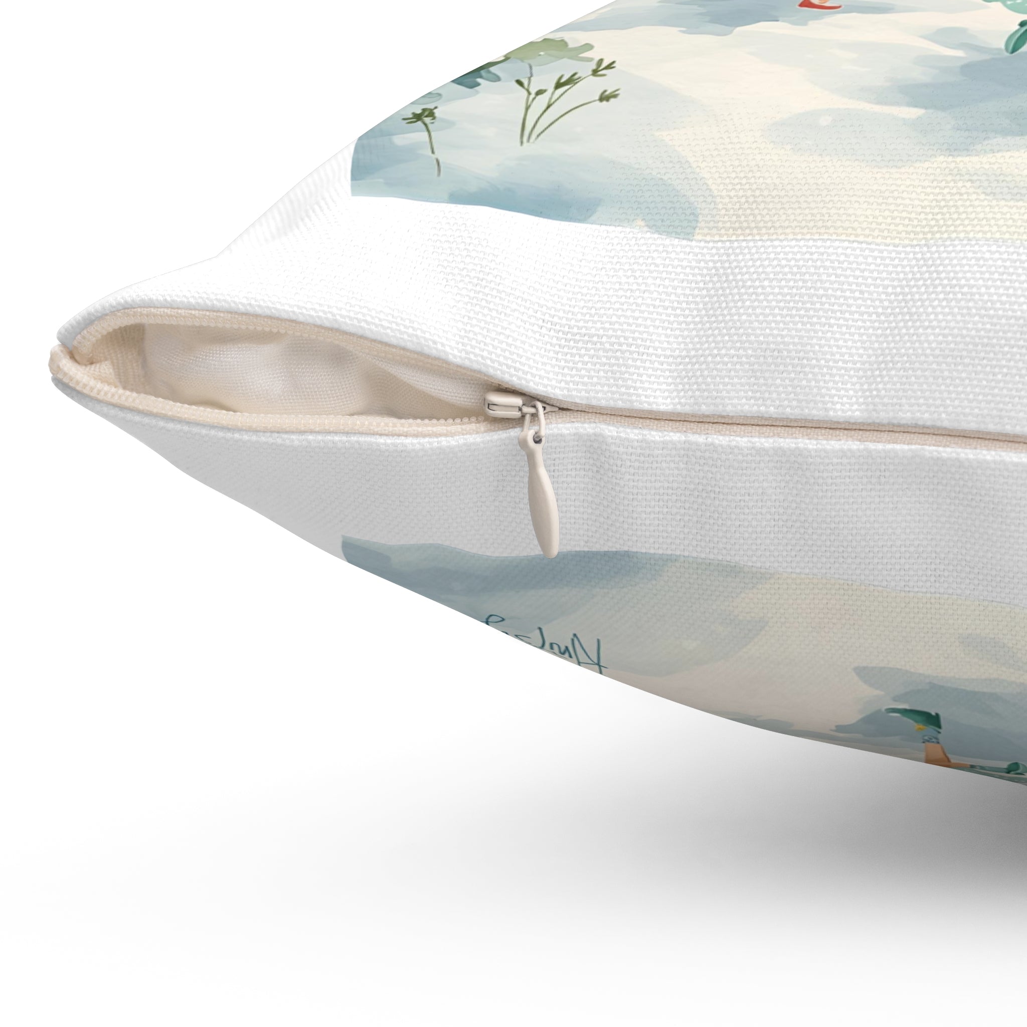 Whimsical Christmas Spun Polyester Square Pillow