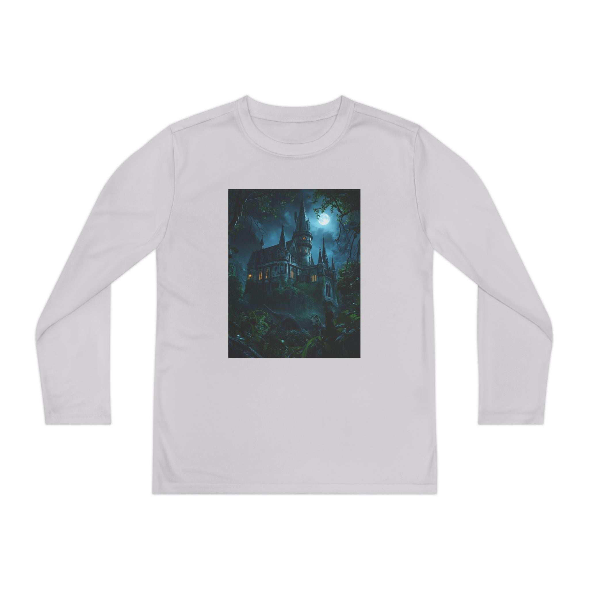 Mystical Night Scene Youth Long Sleeve Competitor Tee