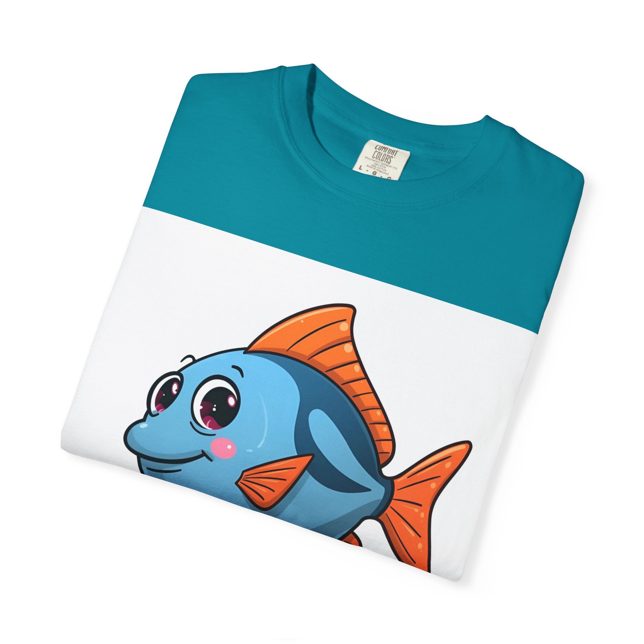 Here Fishy Fishy Fishy Unisex Garment-Dyed T-shirt