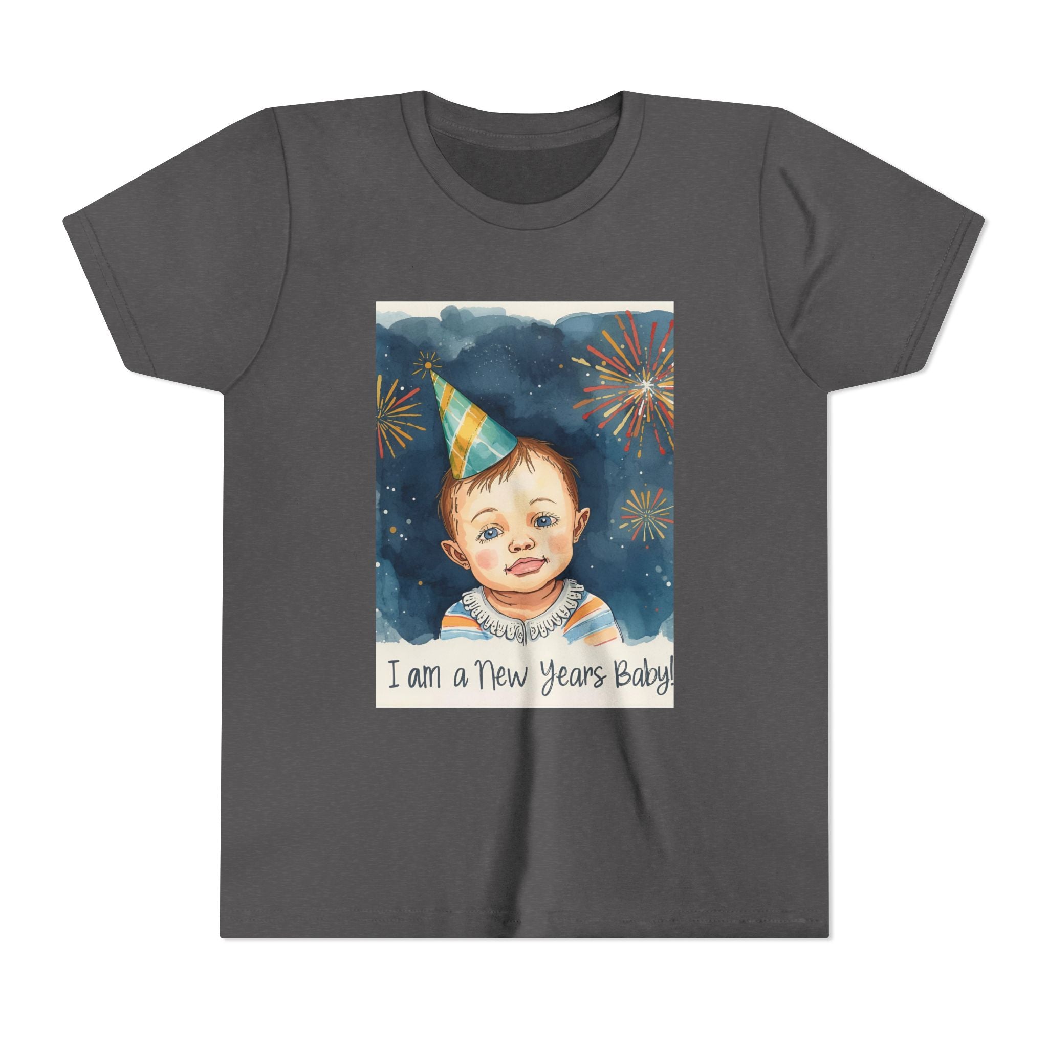 I Am A New Years Baby Youth Short Sleeve Tee